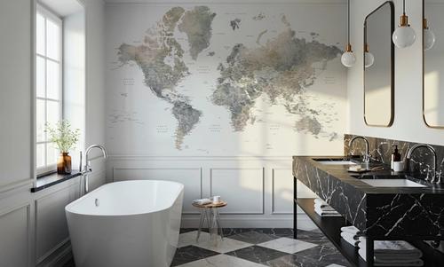 World Map Cities - Habiki