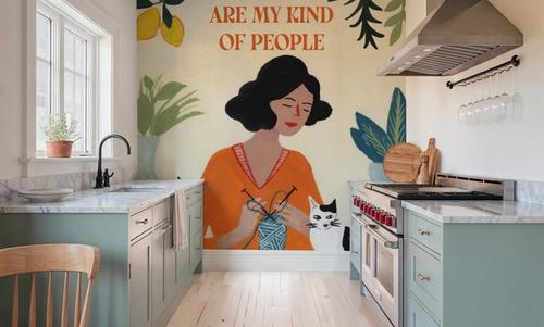 Knitting With Cats Quote