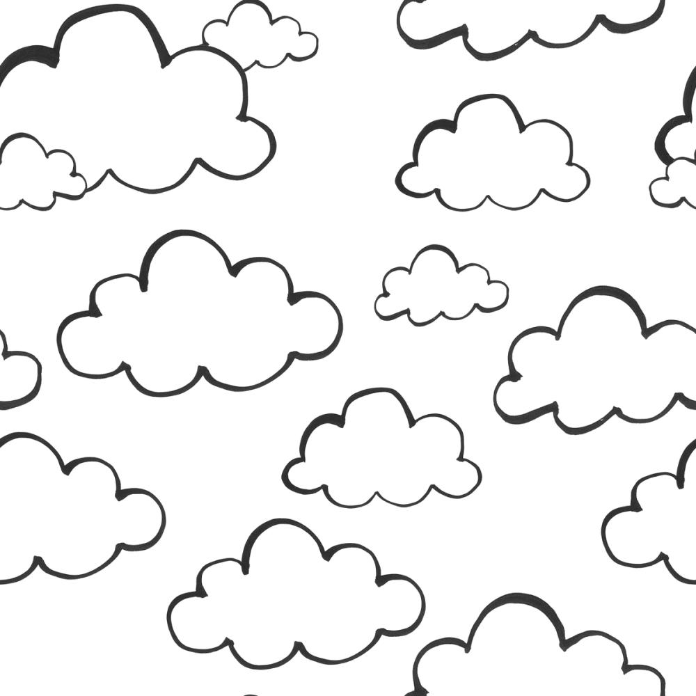 Cloudy Thoughts White