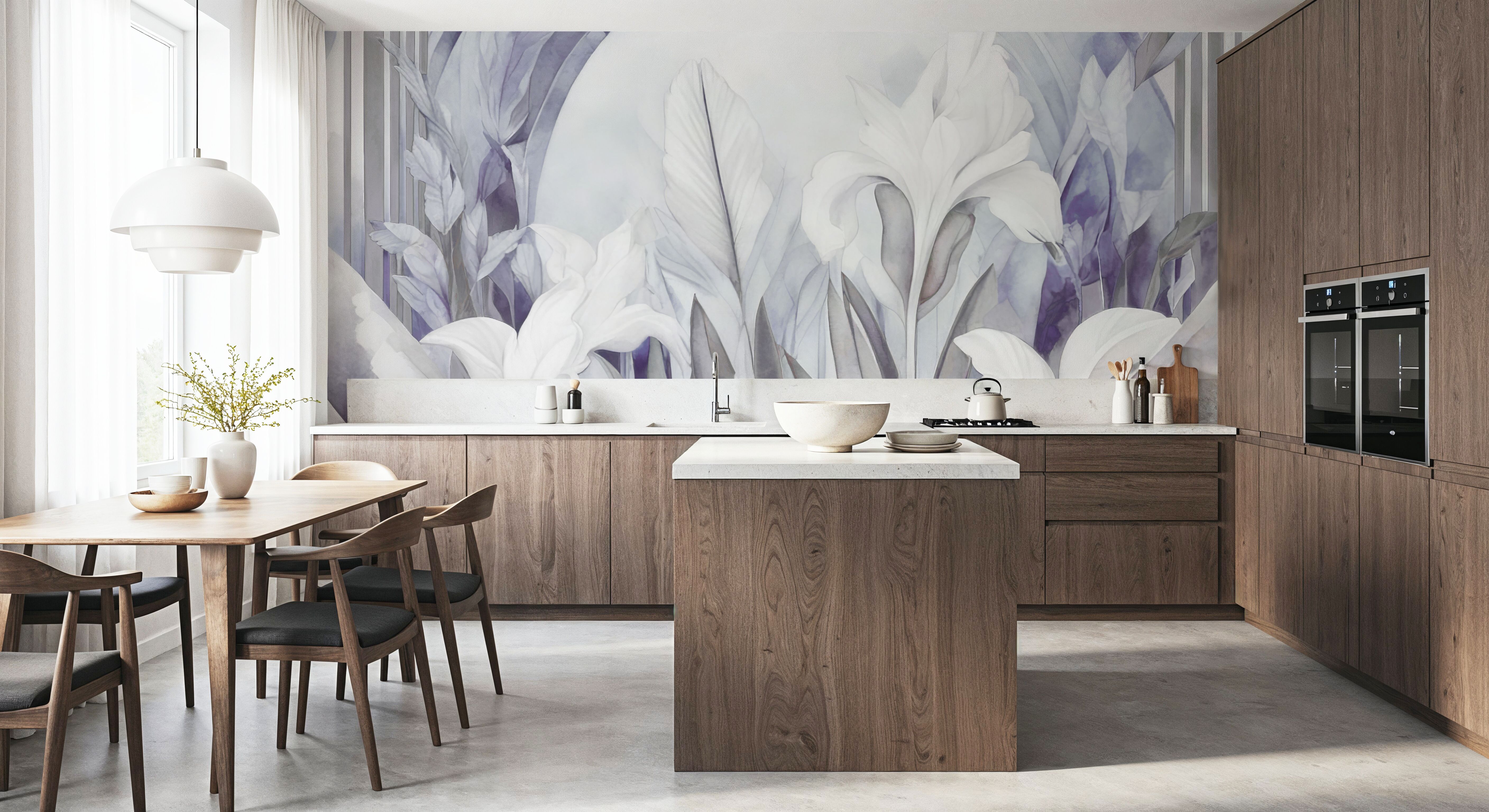 Irises at Sunrise Purple