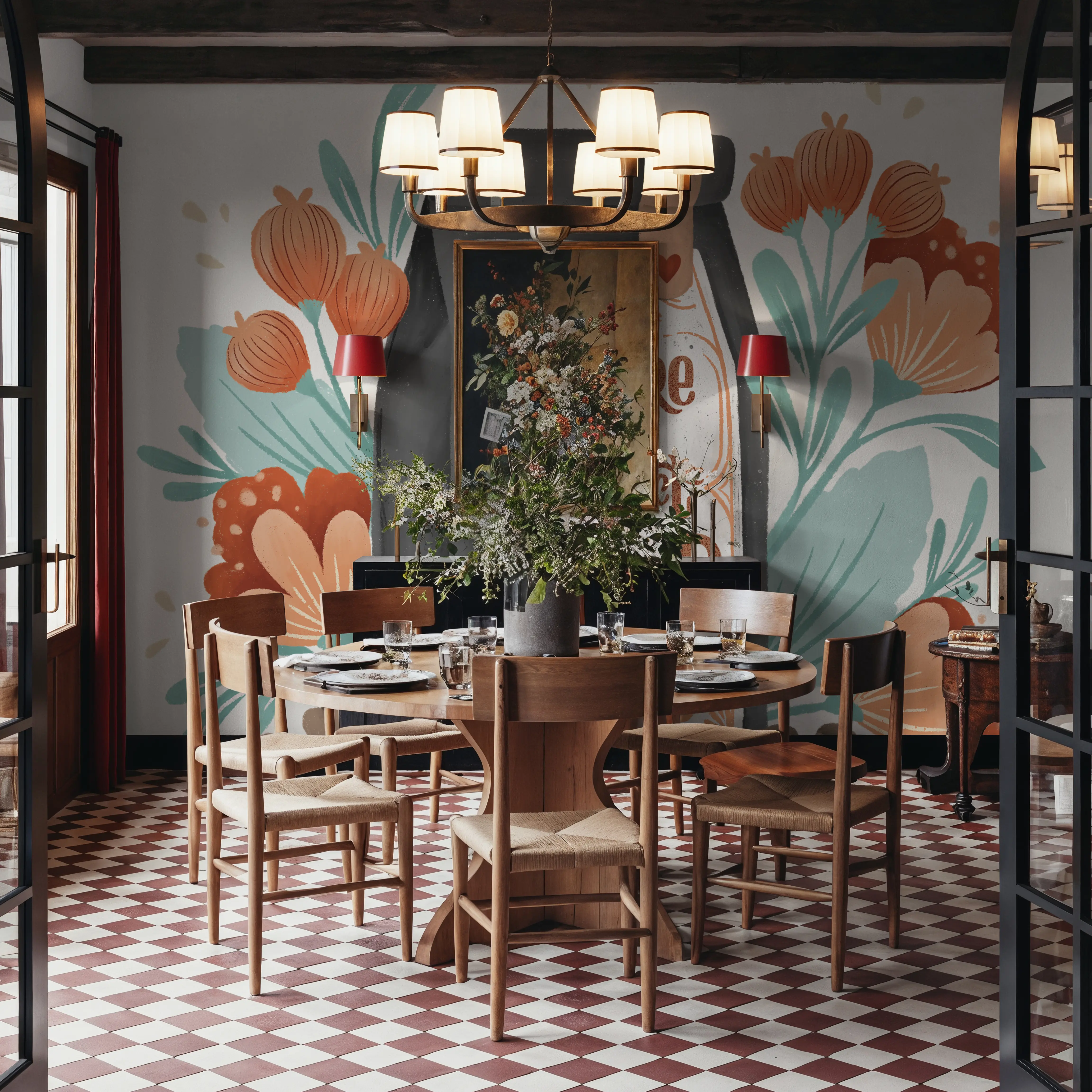 Papier Peint Panoramique - Perfect Blend I - Graphiques - Gris - Bureaux - Wallism Belgique - Encollage au mur ou Autocollant