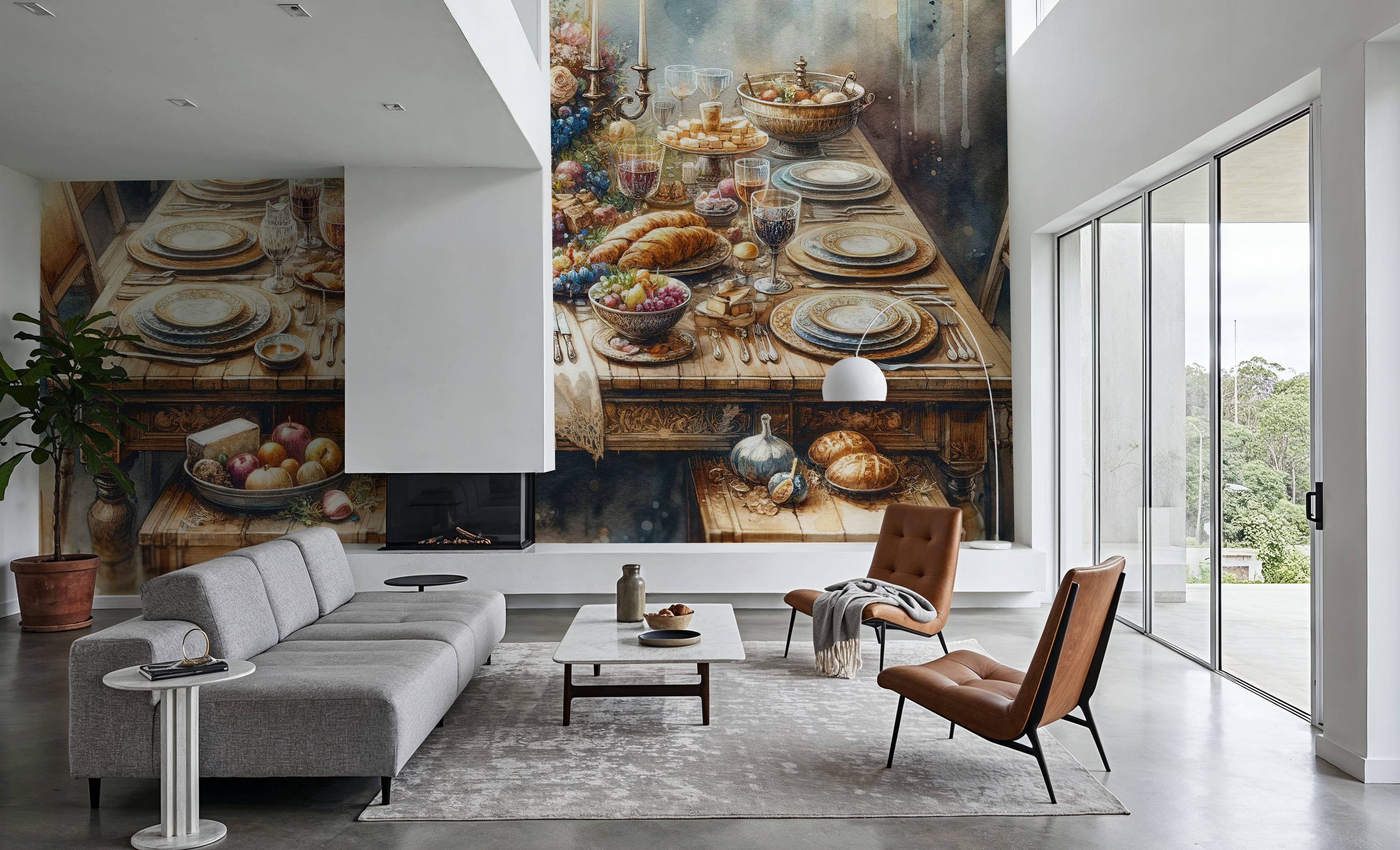 Intimate Feast, Papel pintado