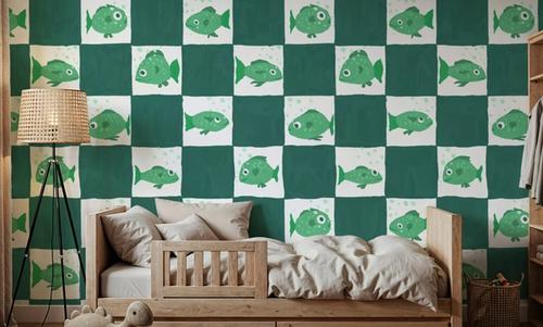 Fish Checkers, Green