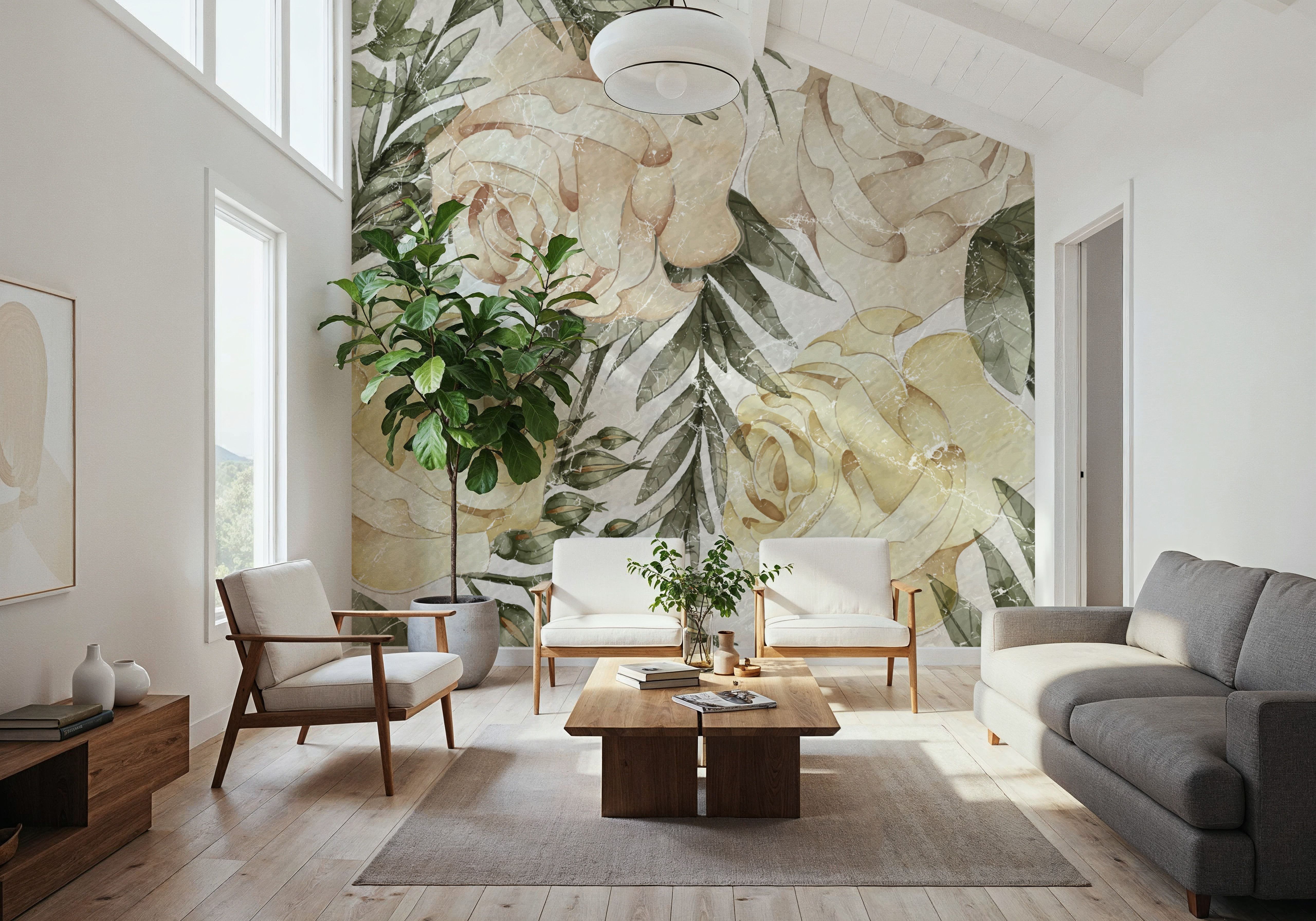 Soft Roses , Wallpaper