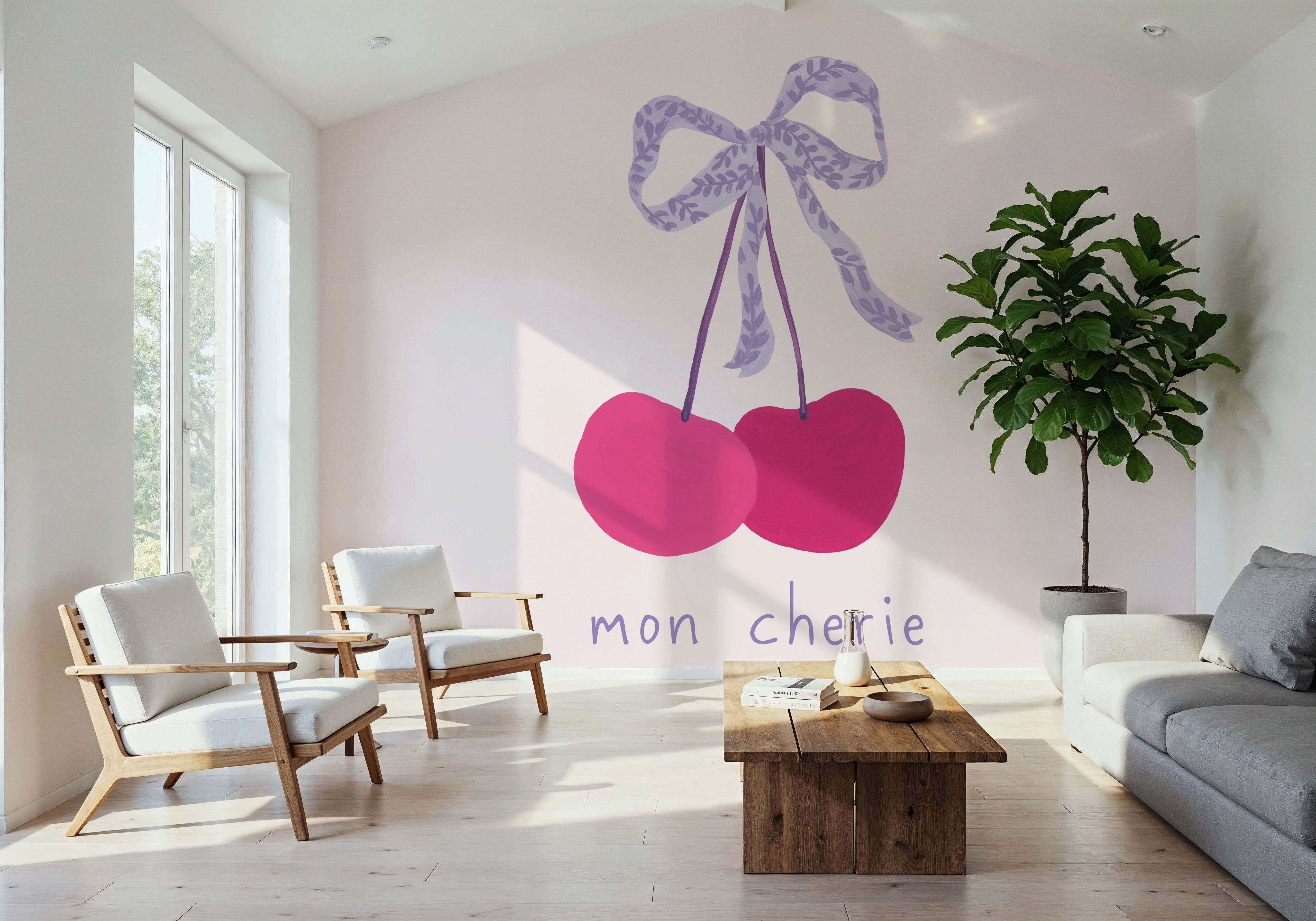 Mon Cherie, Papier peint