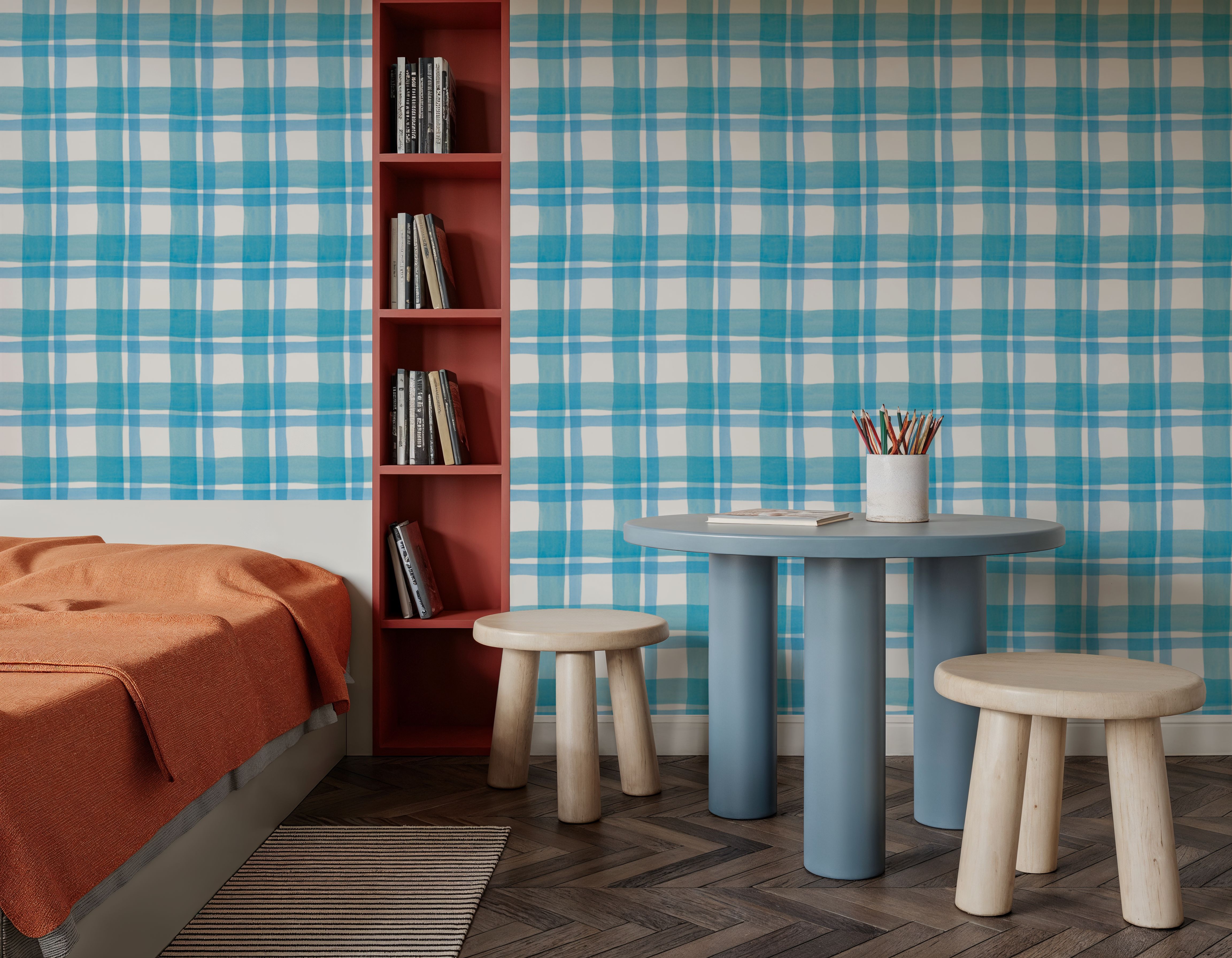 Summer Plaid Blue