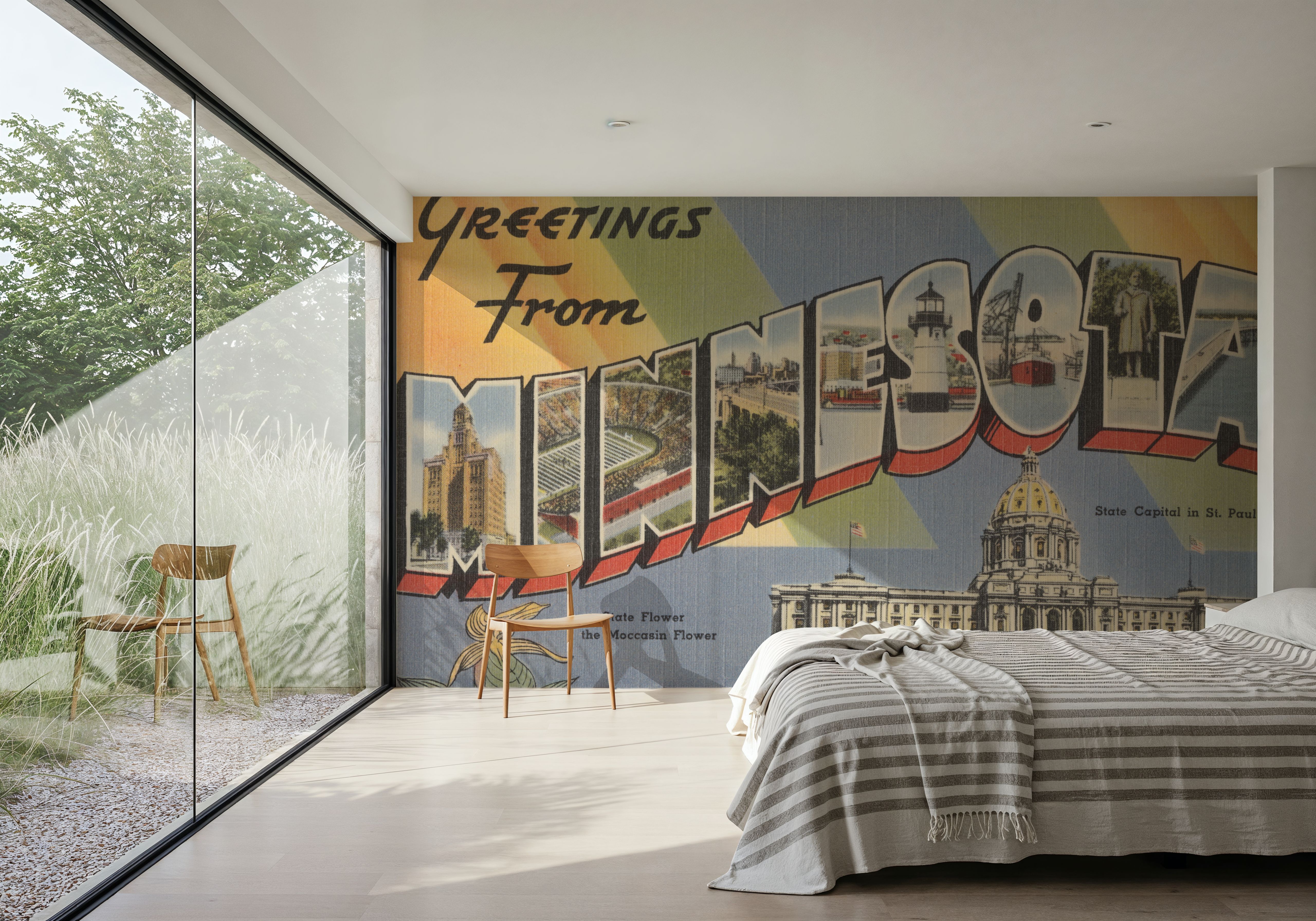 Greetings from Minnesota - Screenprint Postcard