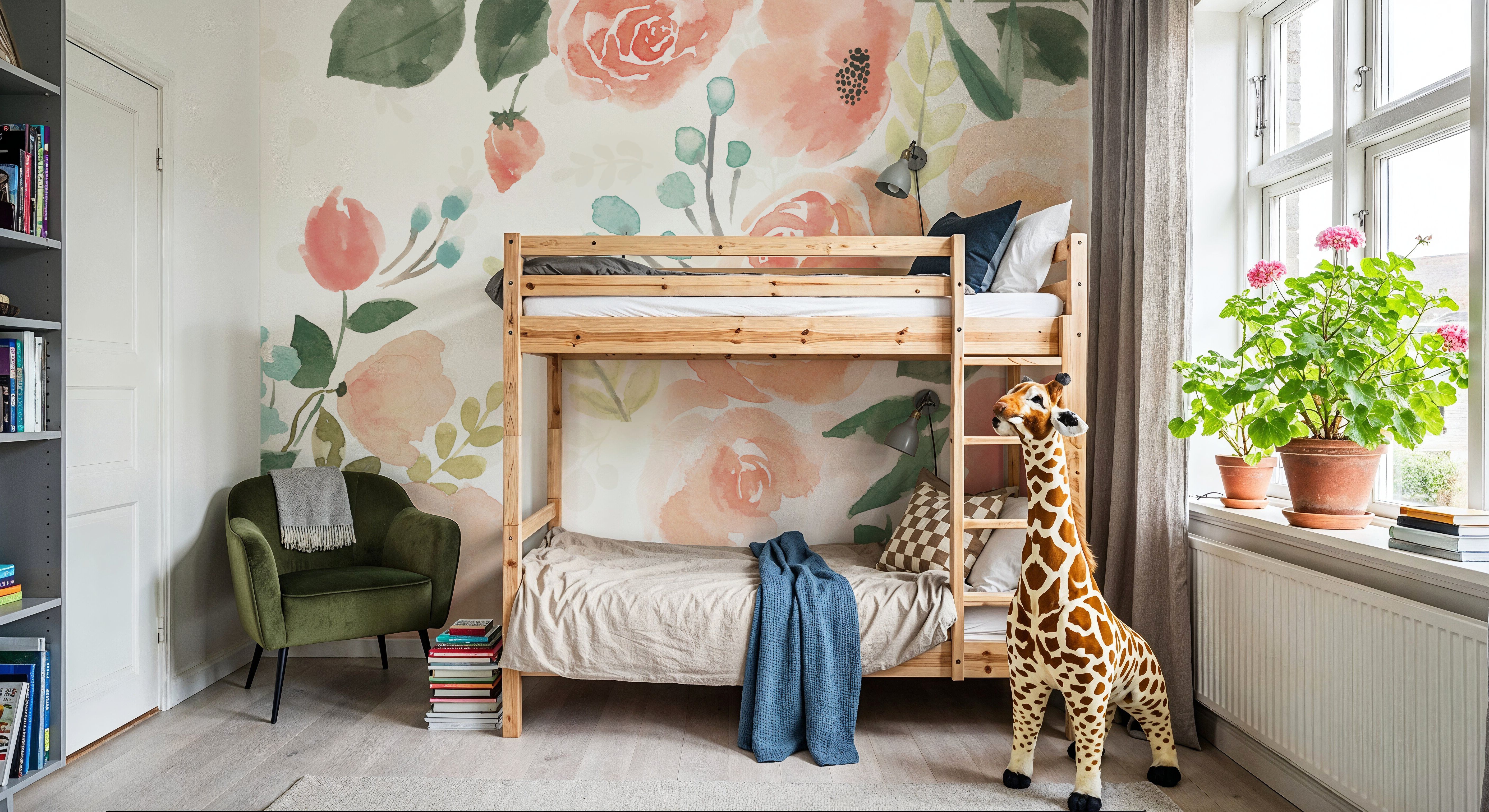 Blooming Delight III White, Wallpaper