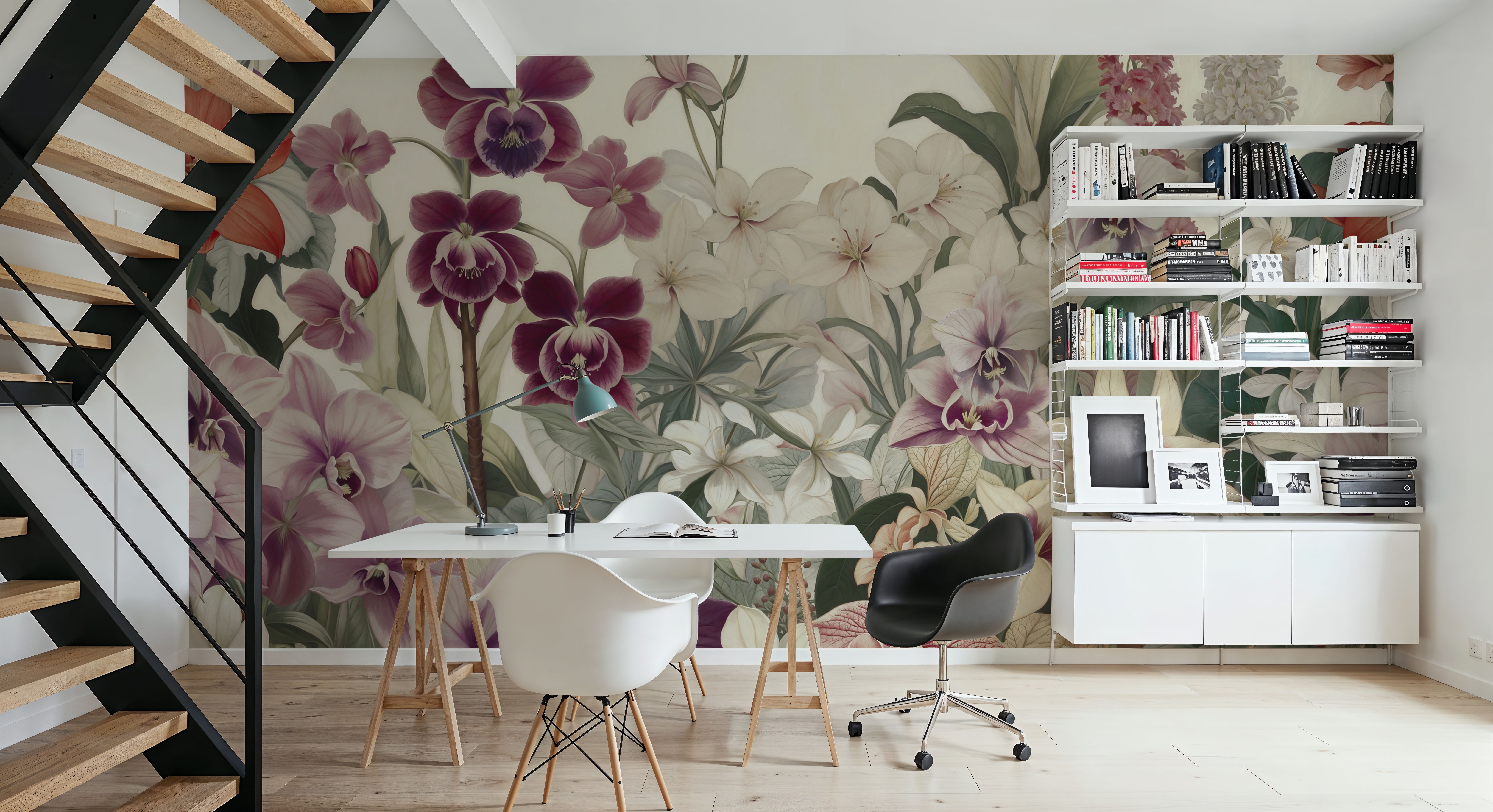 The Tenderness of Orchids, Burgundy, Tapeten