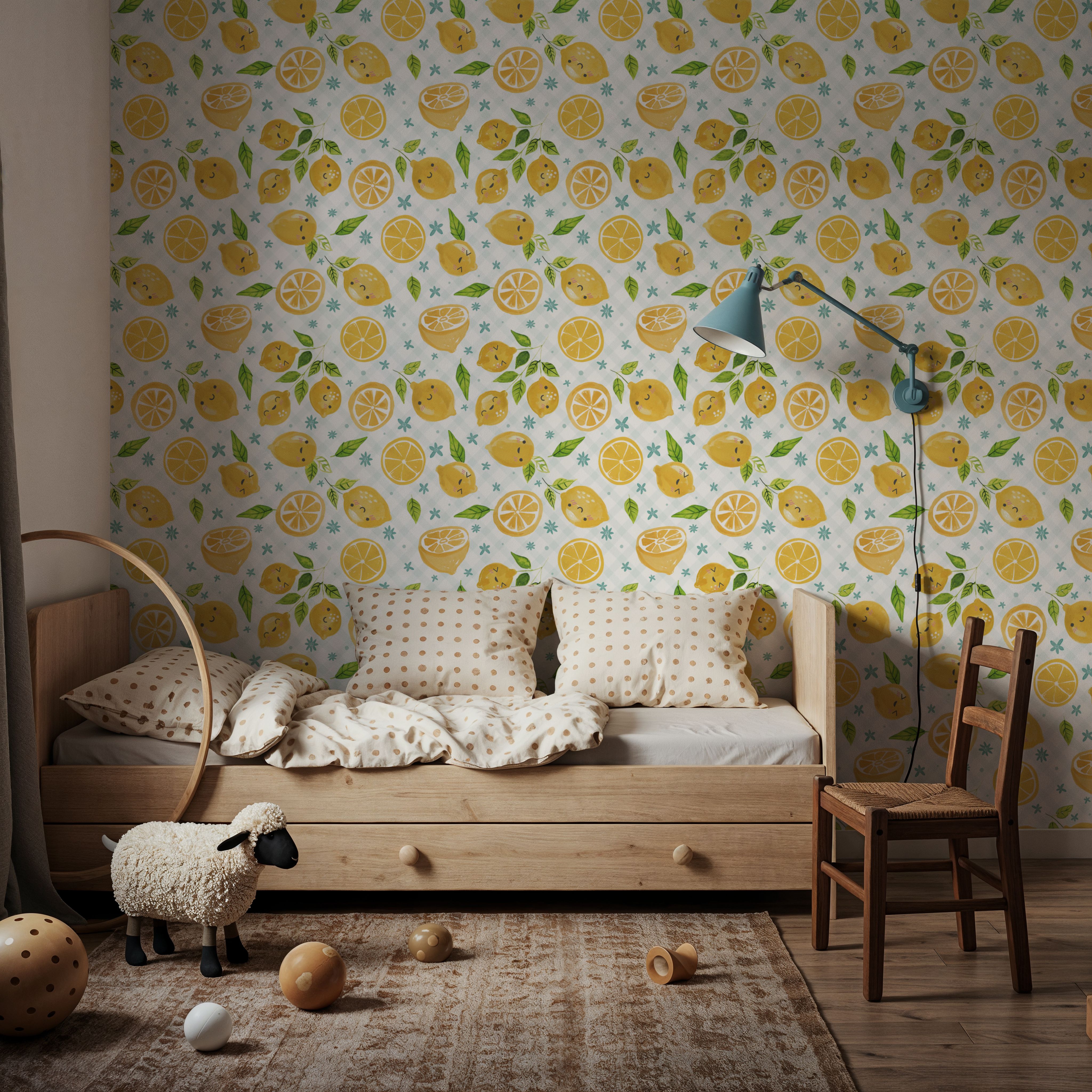 Mellow Lemons Blue Check