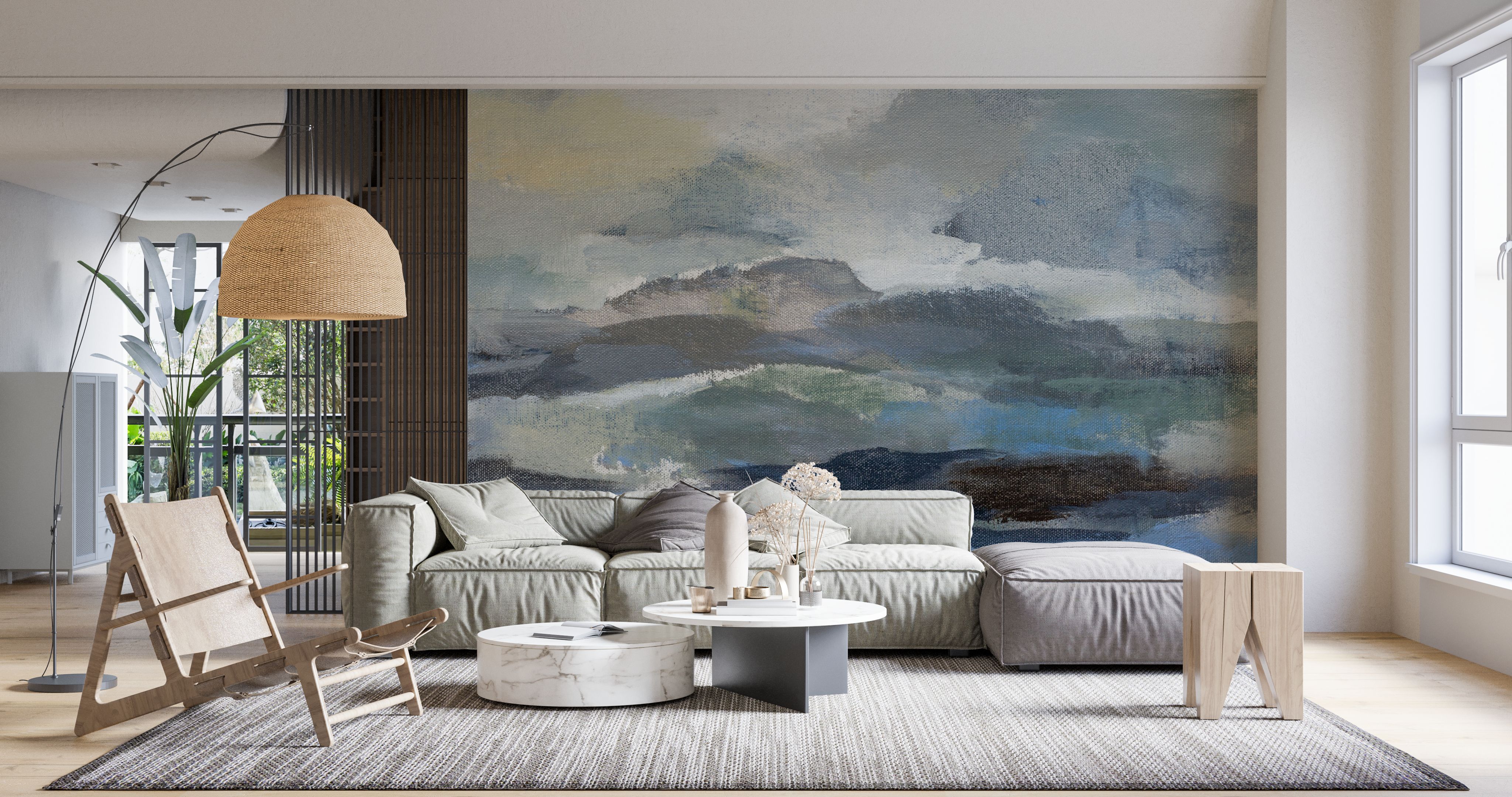 Silver Lagoon II premium wallpaper mural | Wallism | A creative ...