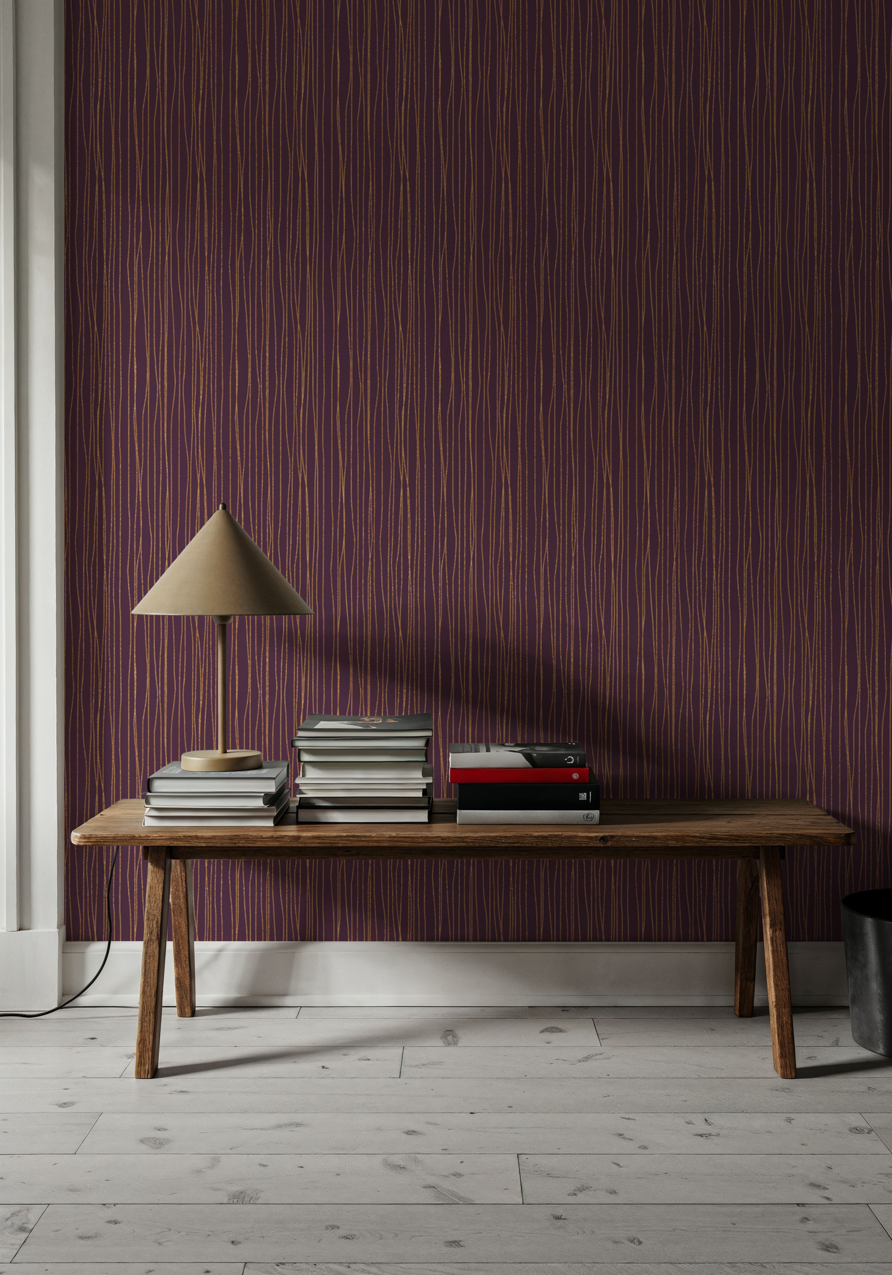 Lone Lines Purple, Wallpaper