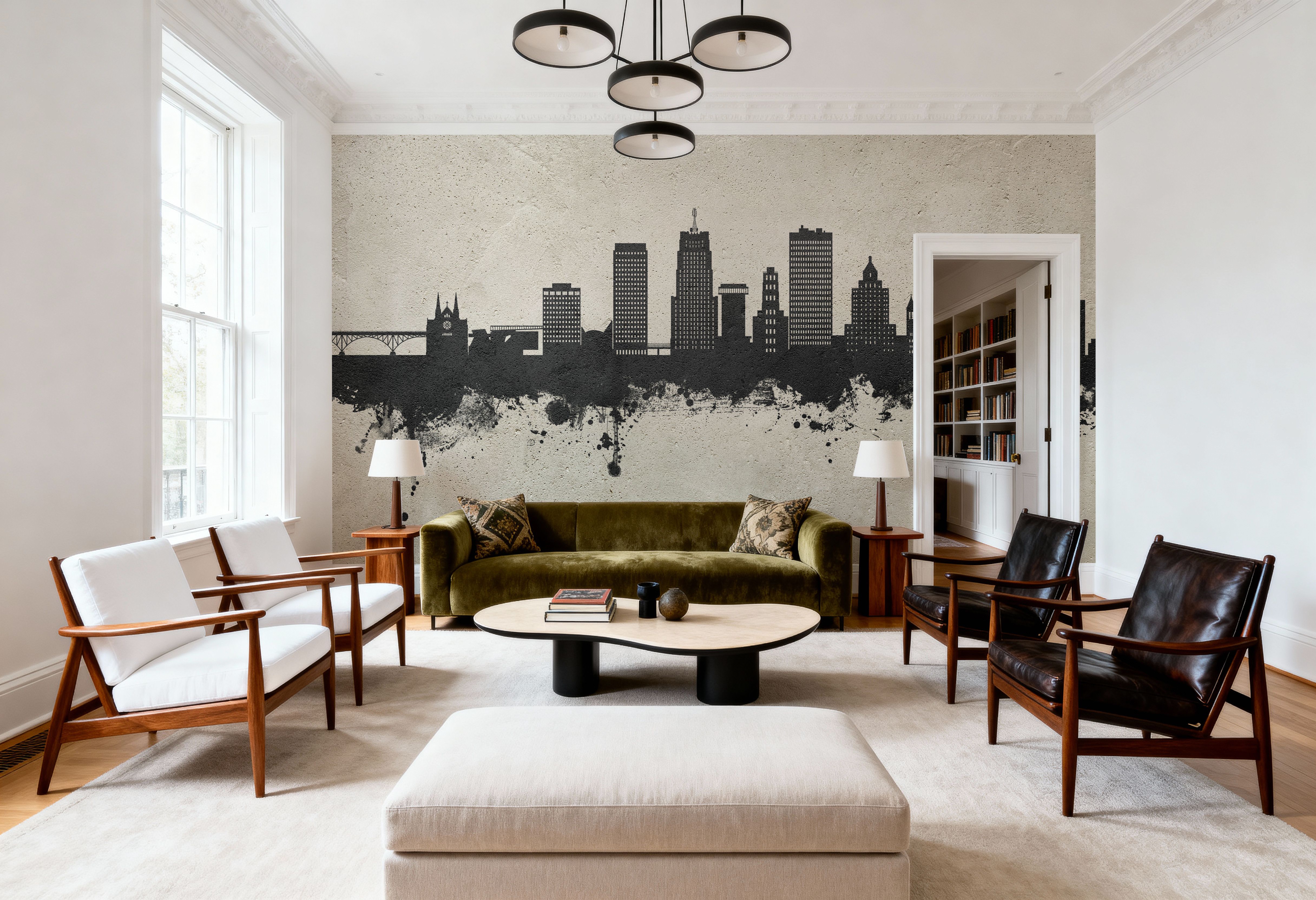 Akron Ohio Skyline Concrete