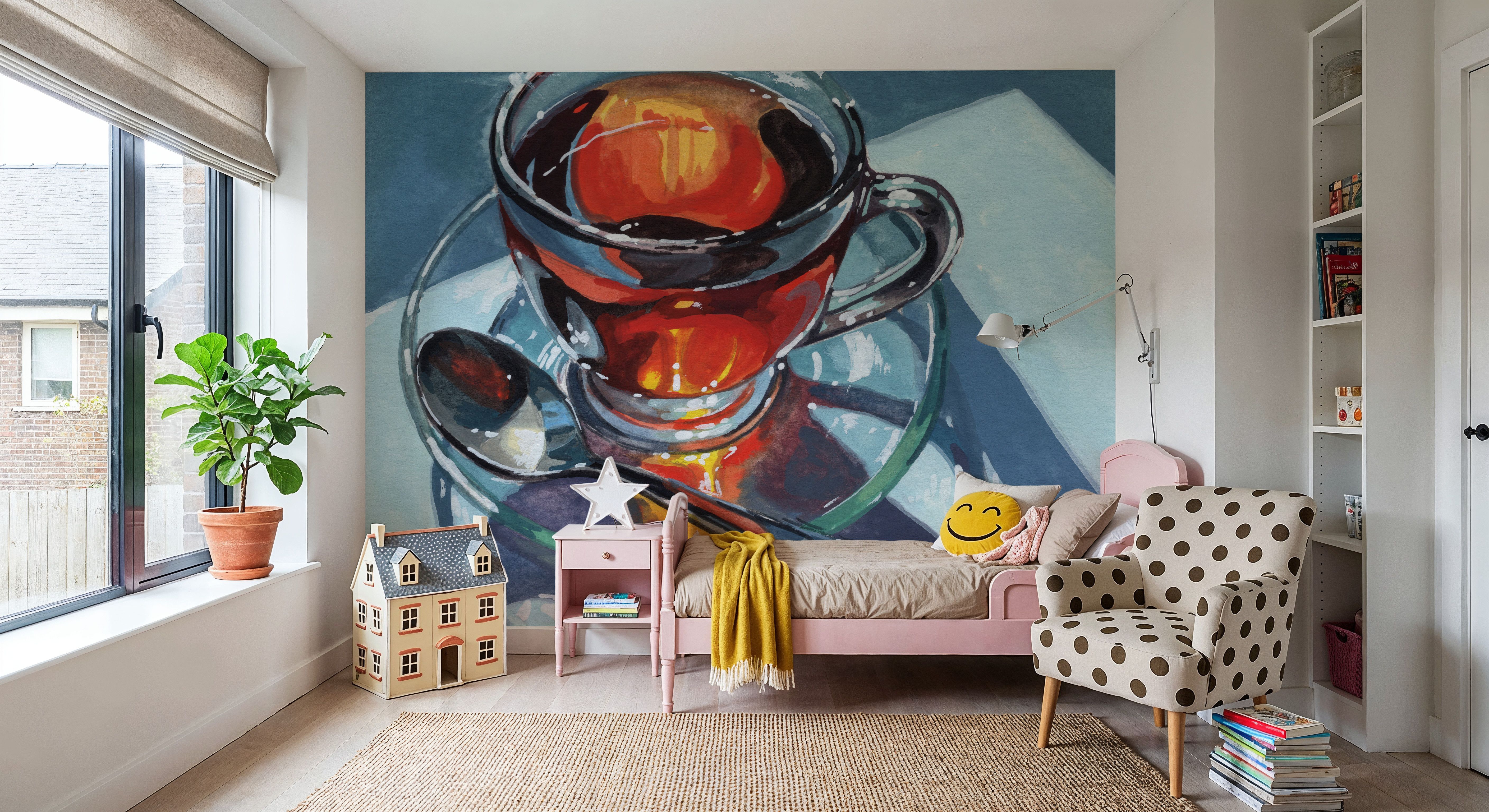 Clear Teacup Morning Light, Tapet