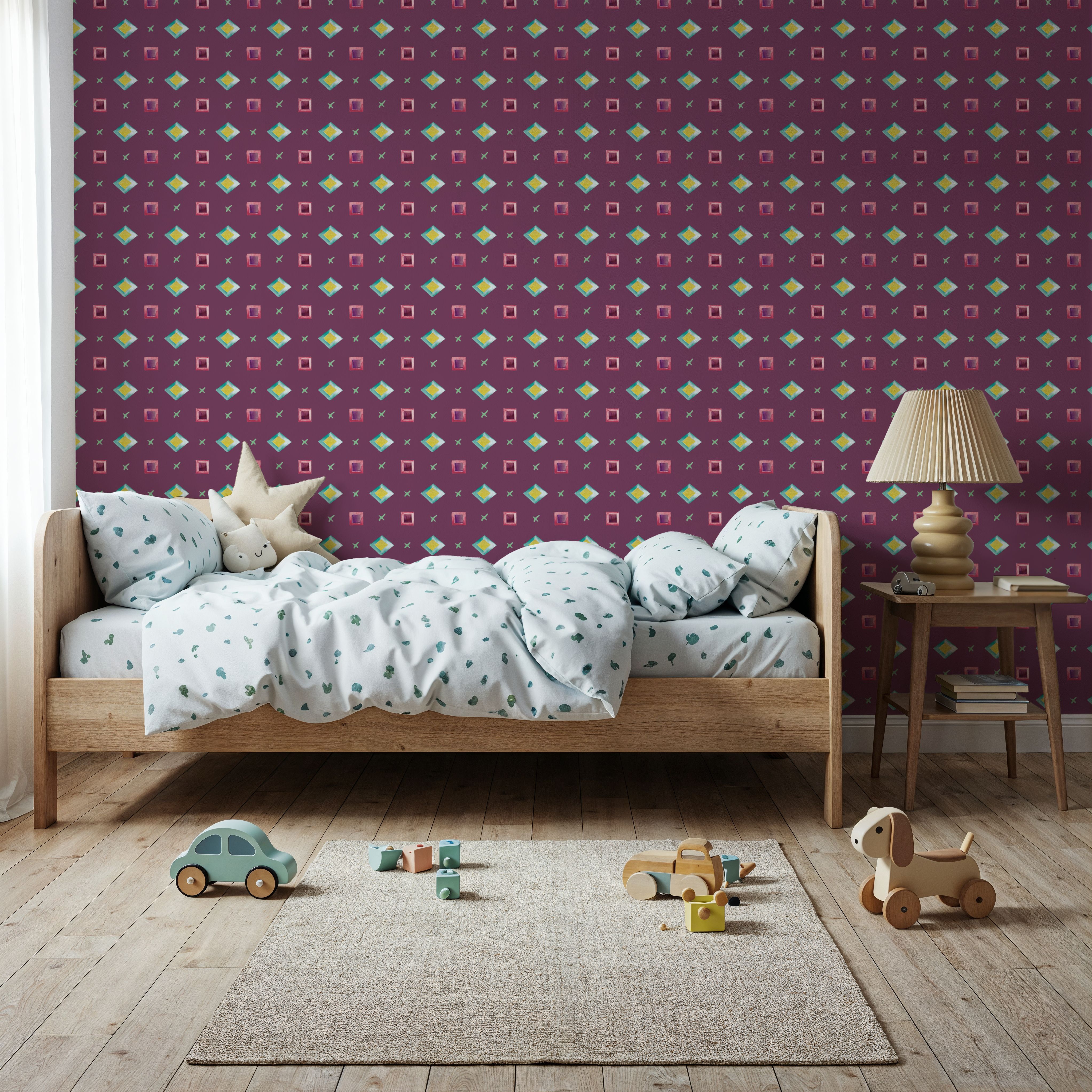 Boho Symbols Purple