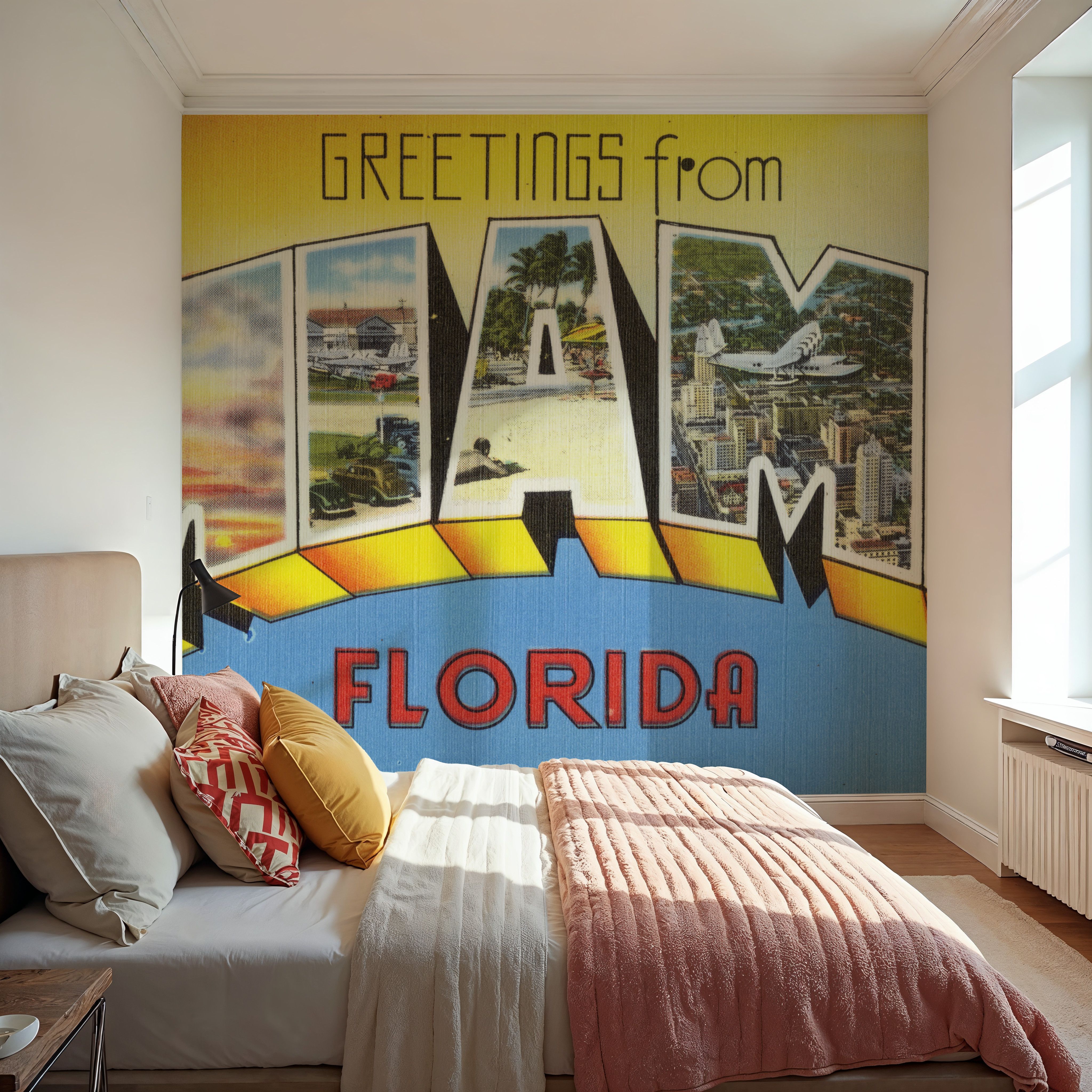 Greetings from Miami - Screenprint Postcard