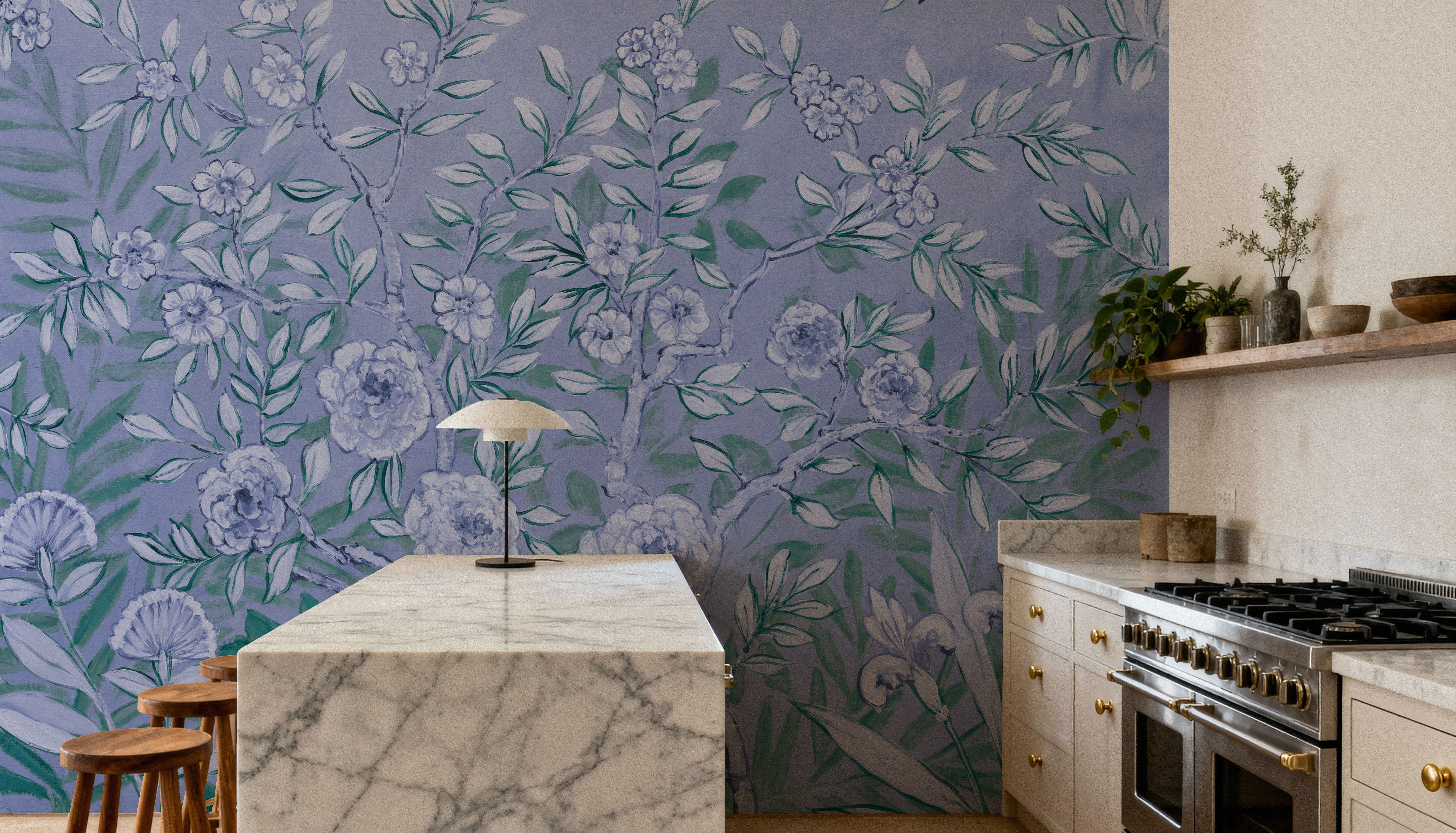 French Garden Blue Green