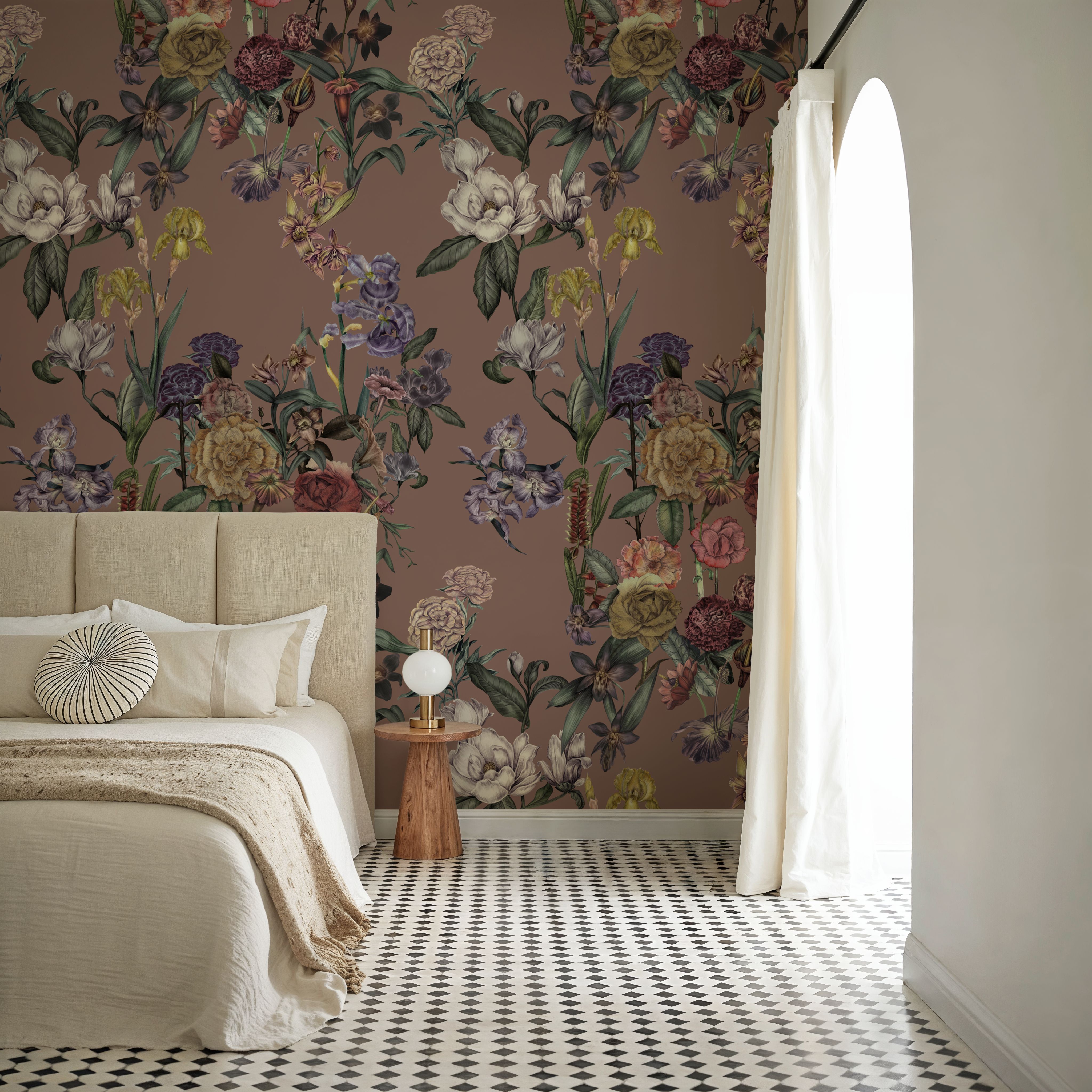 Floral Gaze, Peach Mocha