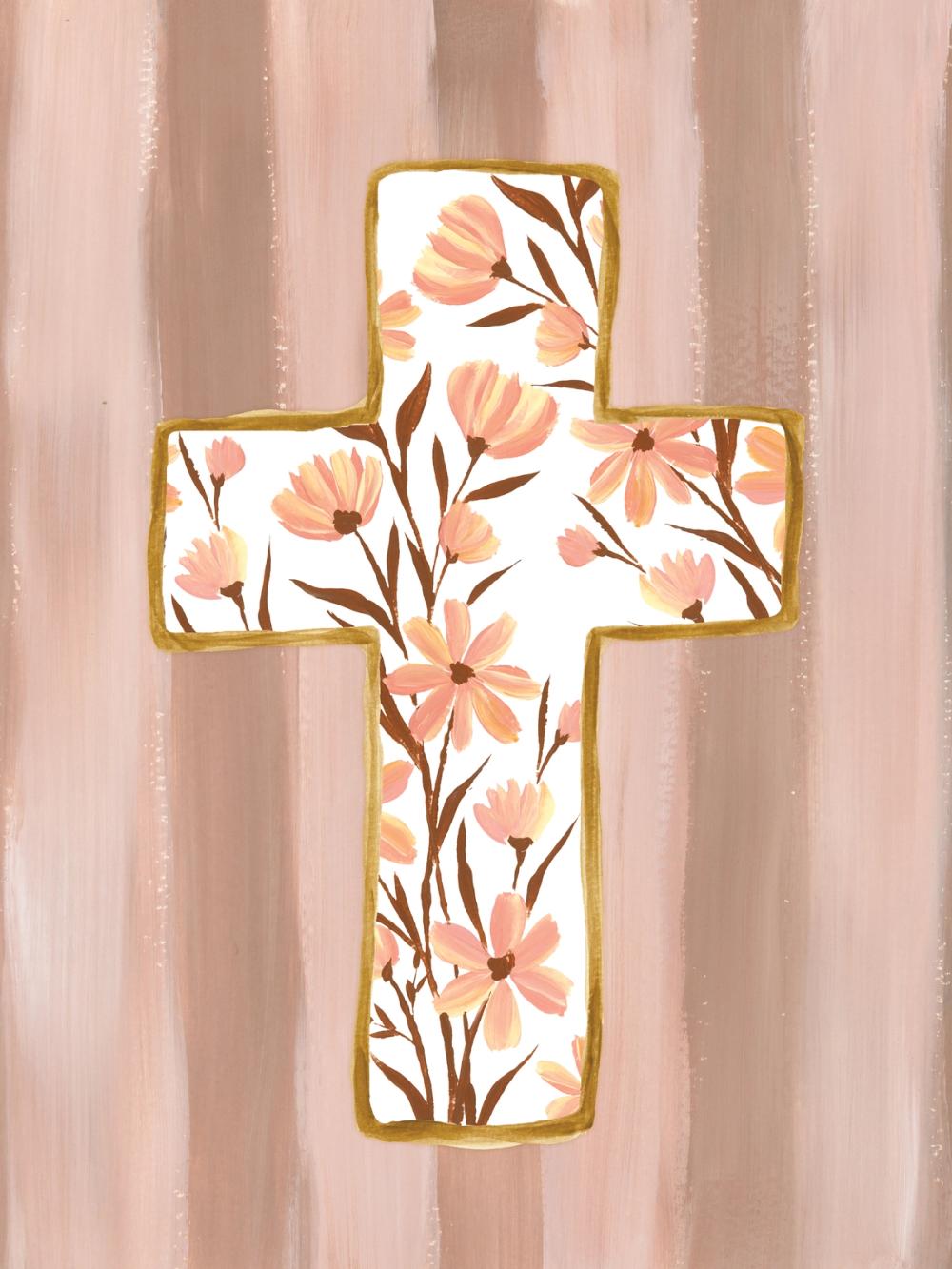 Floral Cross IV