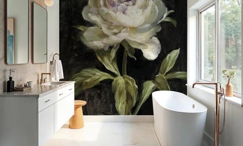 Peony on Black