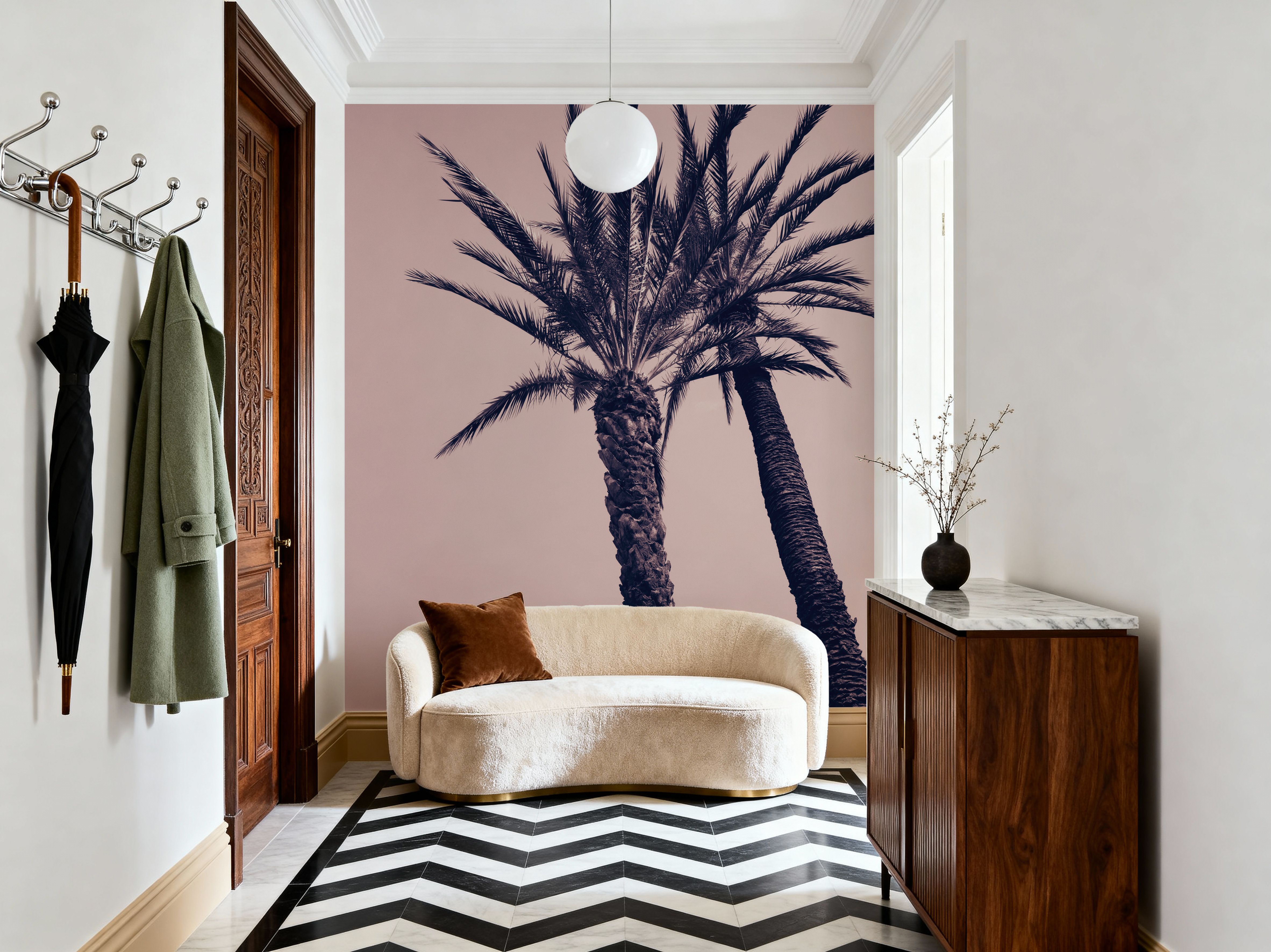 Pink Palms I