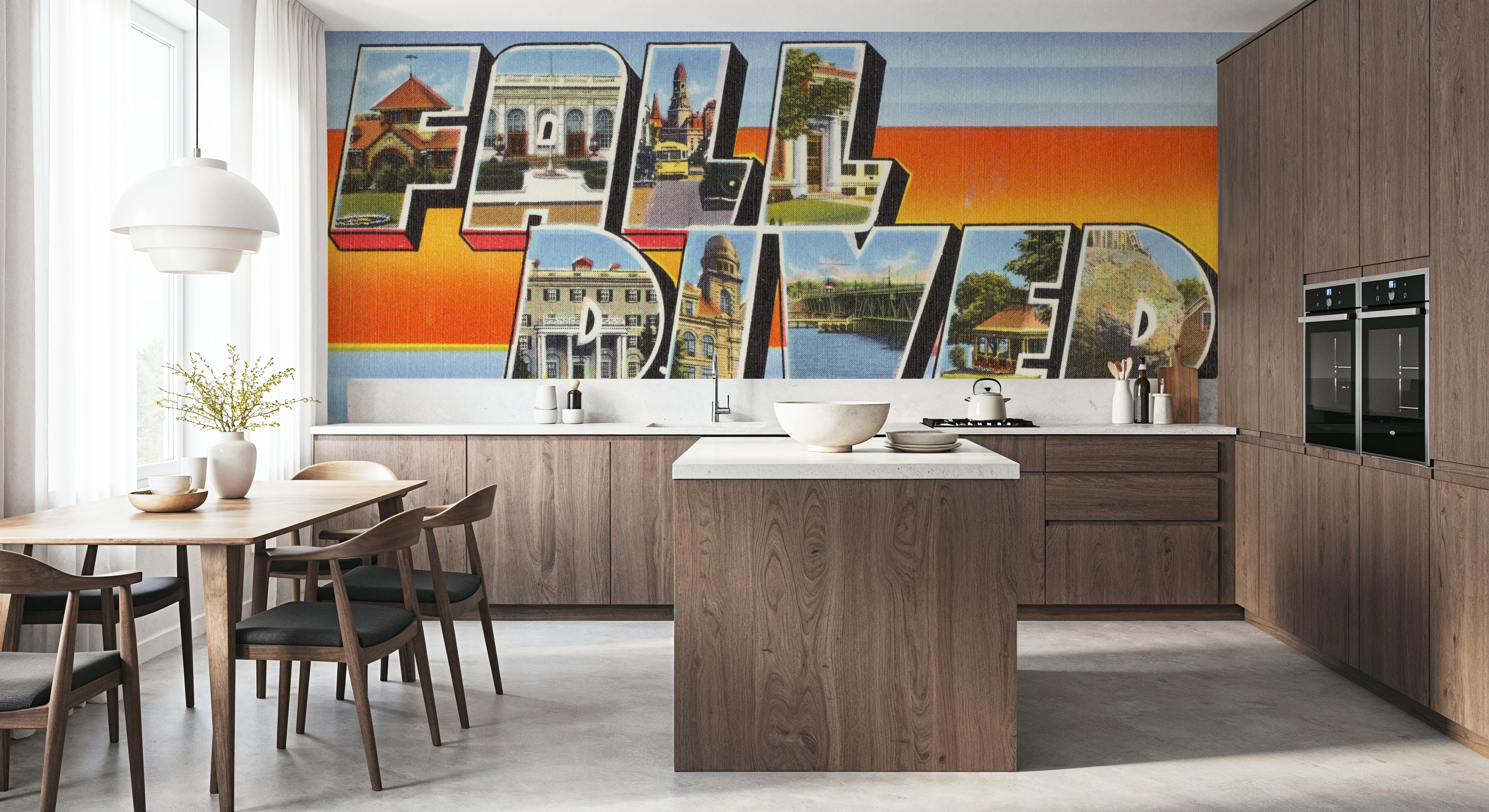 Greetings from Fall River - Screenprint Postcard