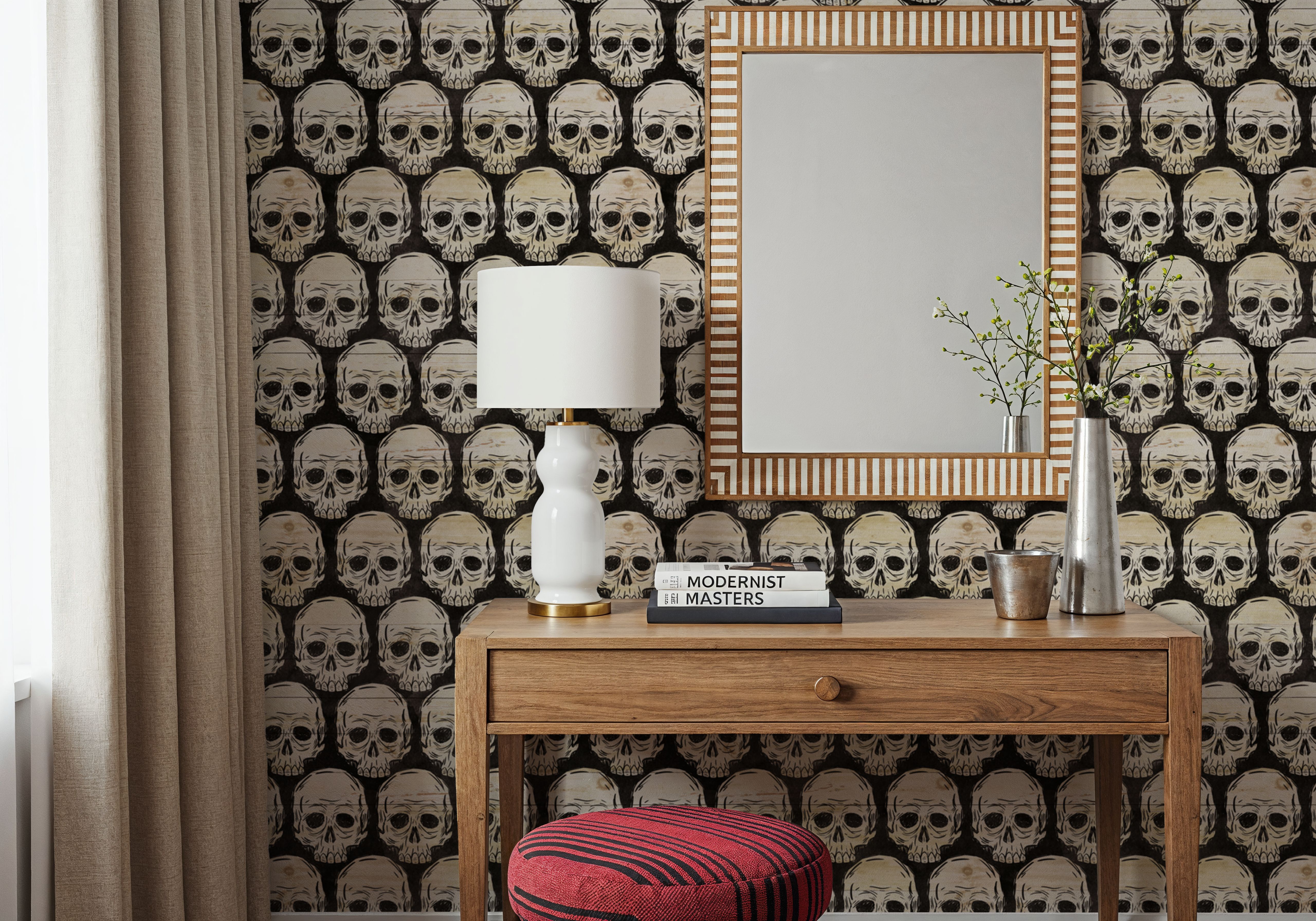 Skulls Everywhere White