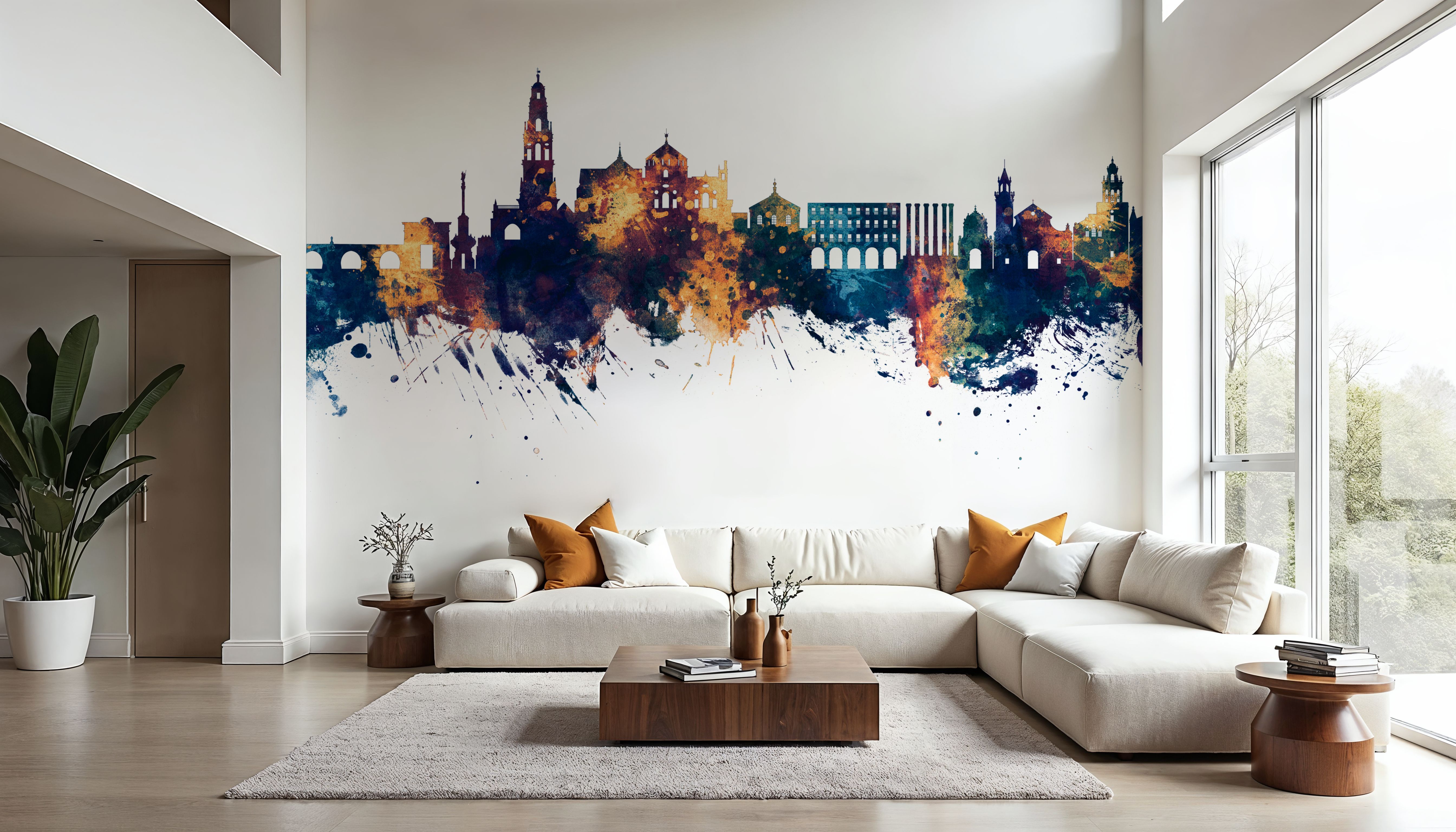 Córdoba Spain Skyline Blue & Bronze