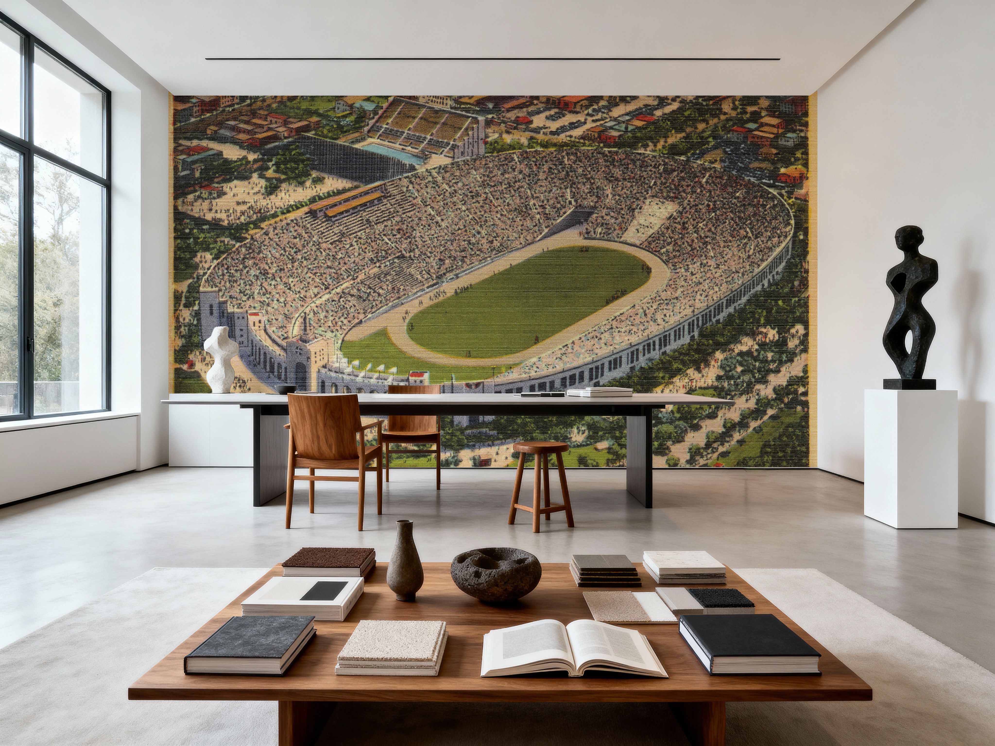 Greetings from LA Coliseum - Screenprint Postcard