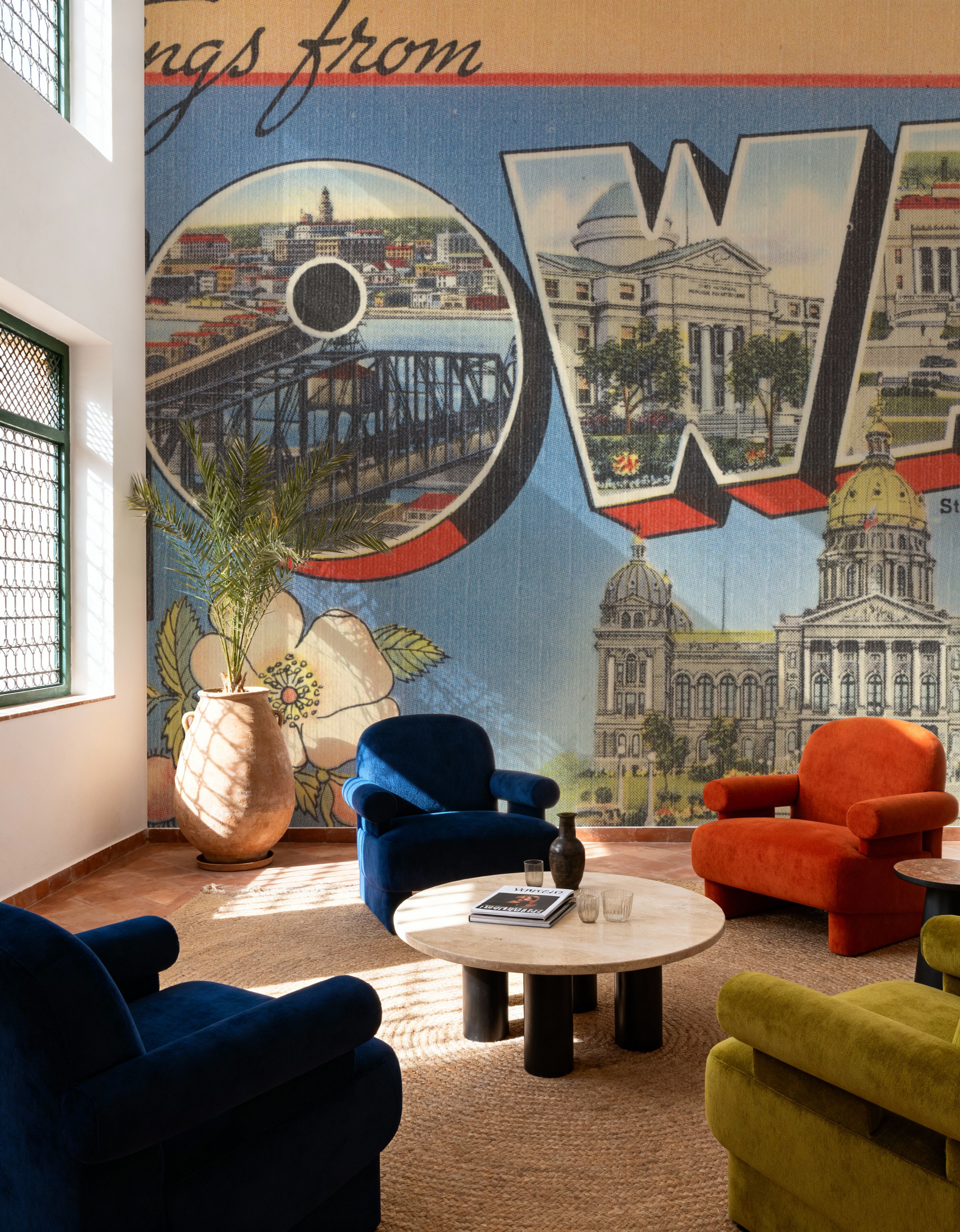 Greetings from Iowa - Screenprint Postcard