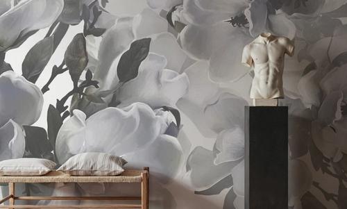 Dreaming of Magnolias Small (No Lines), Blue