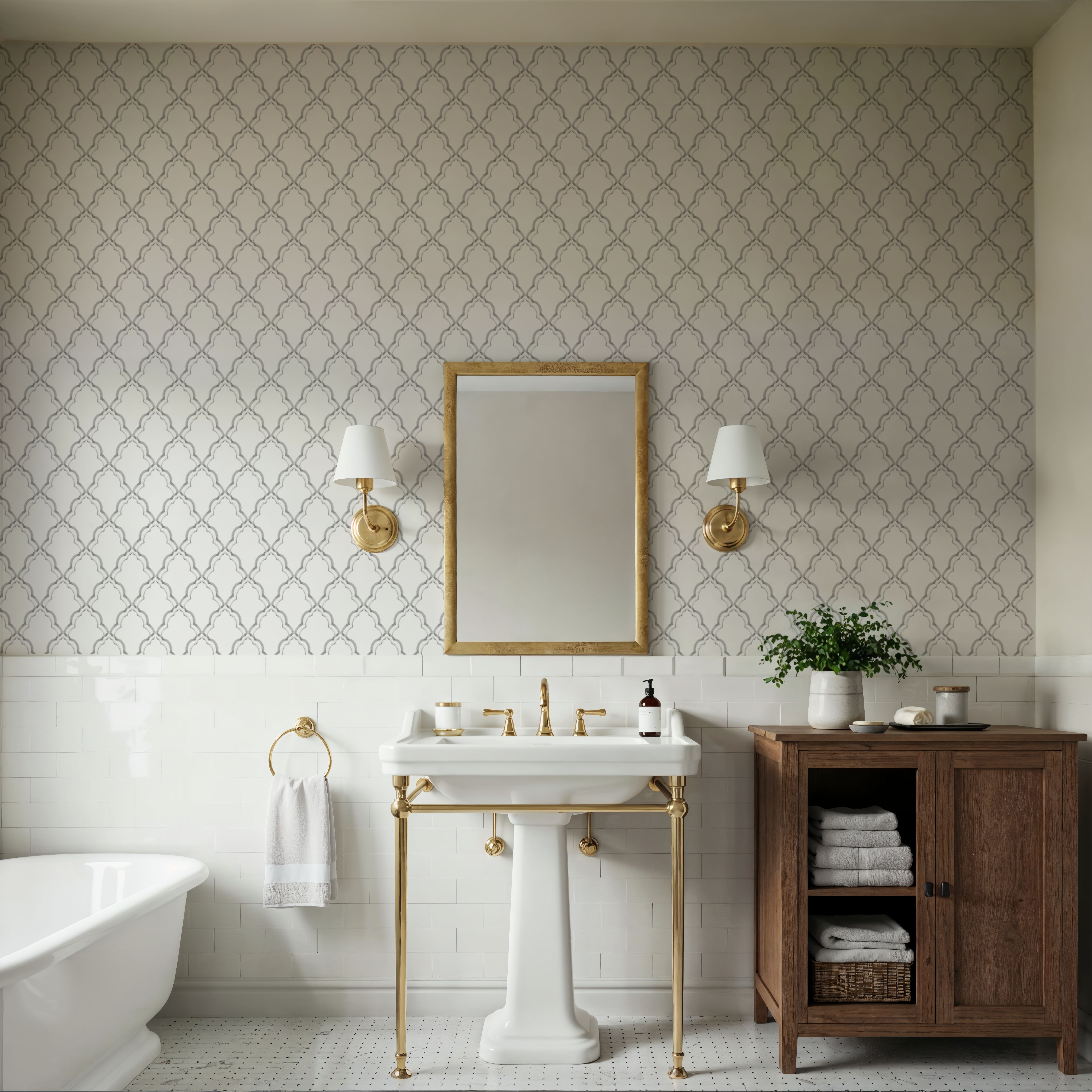 Medallion Trellis, Stone