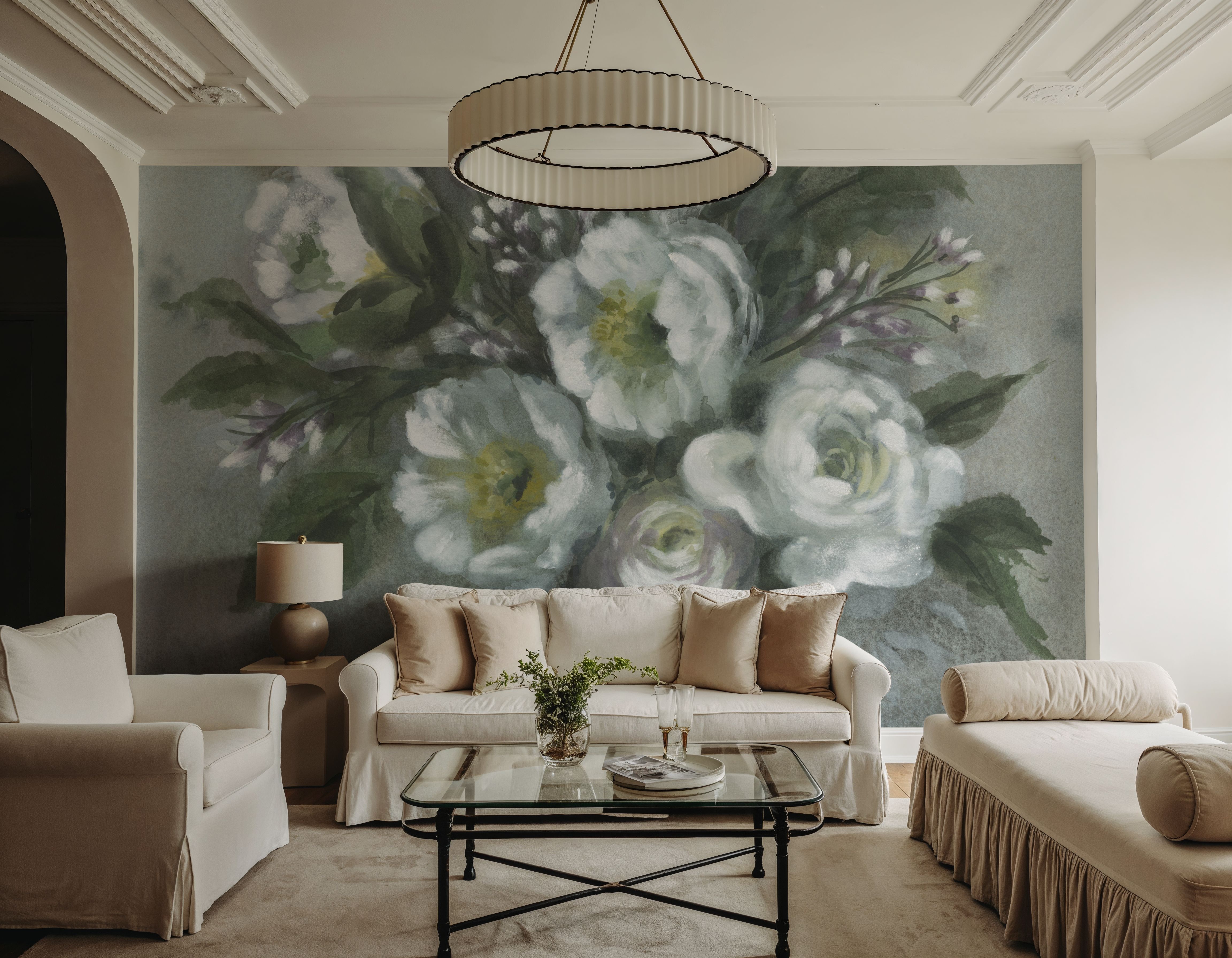 White Floral Vase