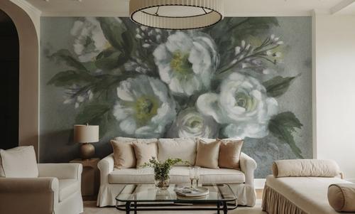 White Floral Vase