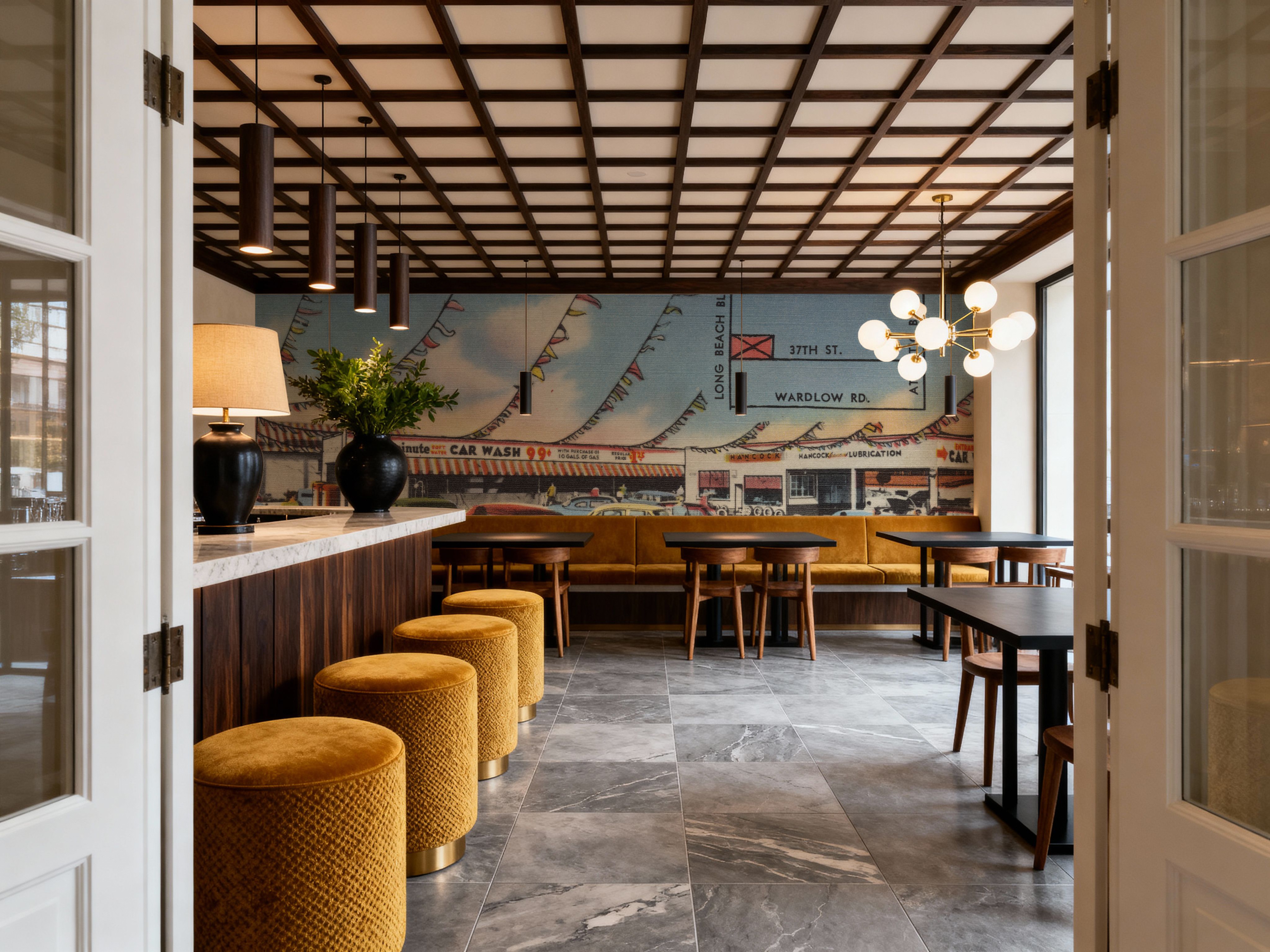 Greetings from the Car Wash - Screenprint Postcard