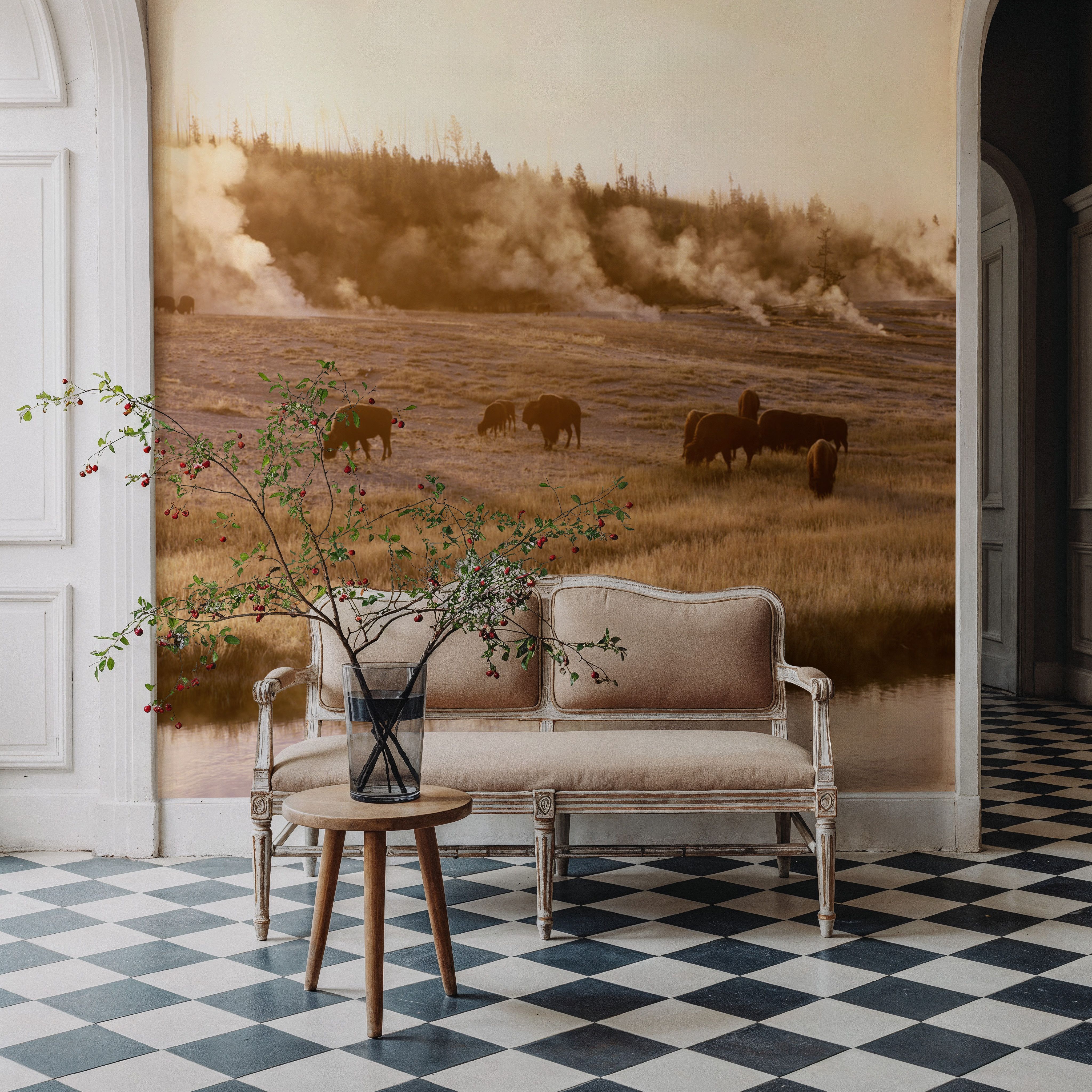 Bison Firehole River