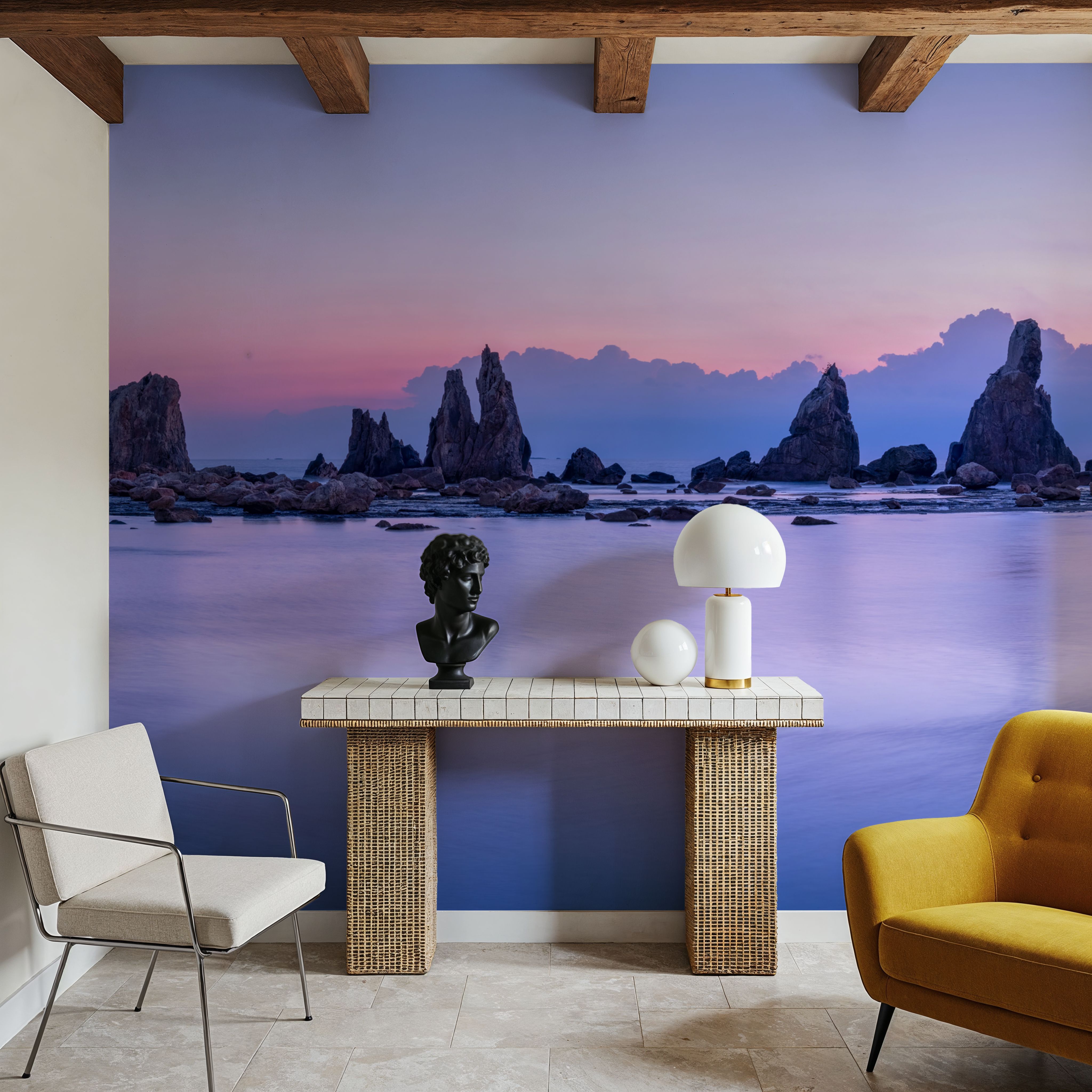 Hashigui-iwa Rocks at Dawn