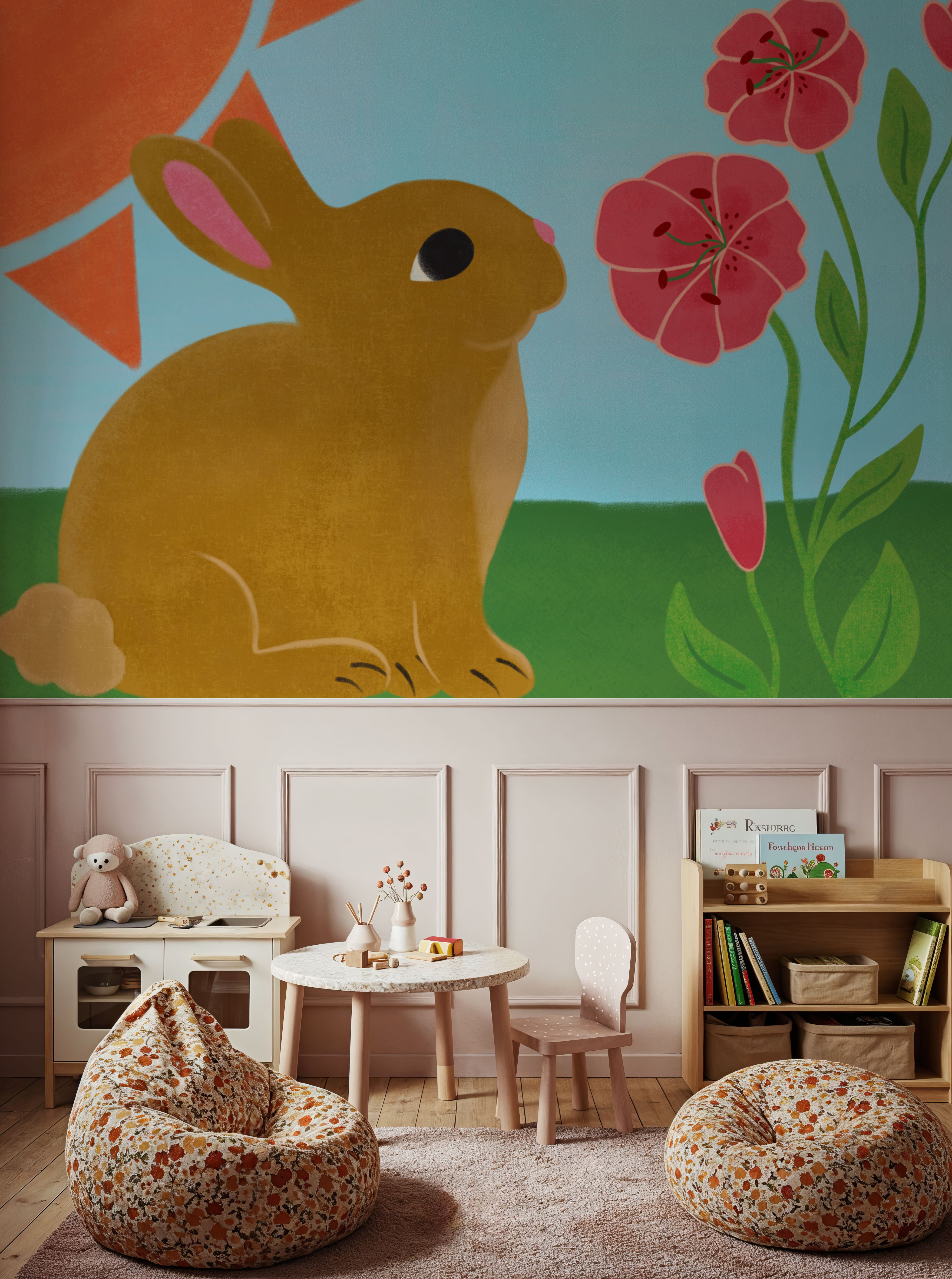 Retro Spring Bunny