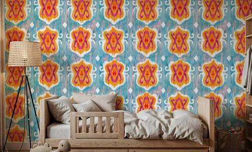 Purple Blossom Ikat