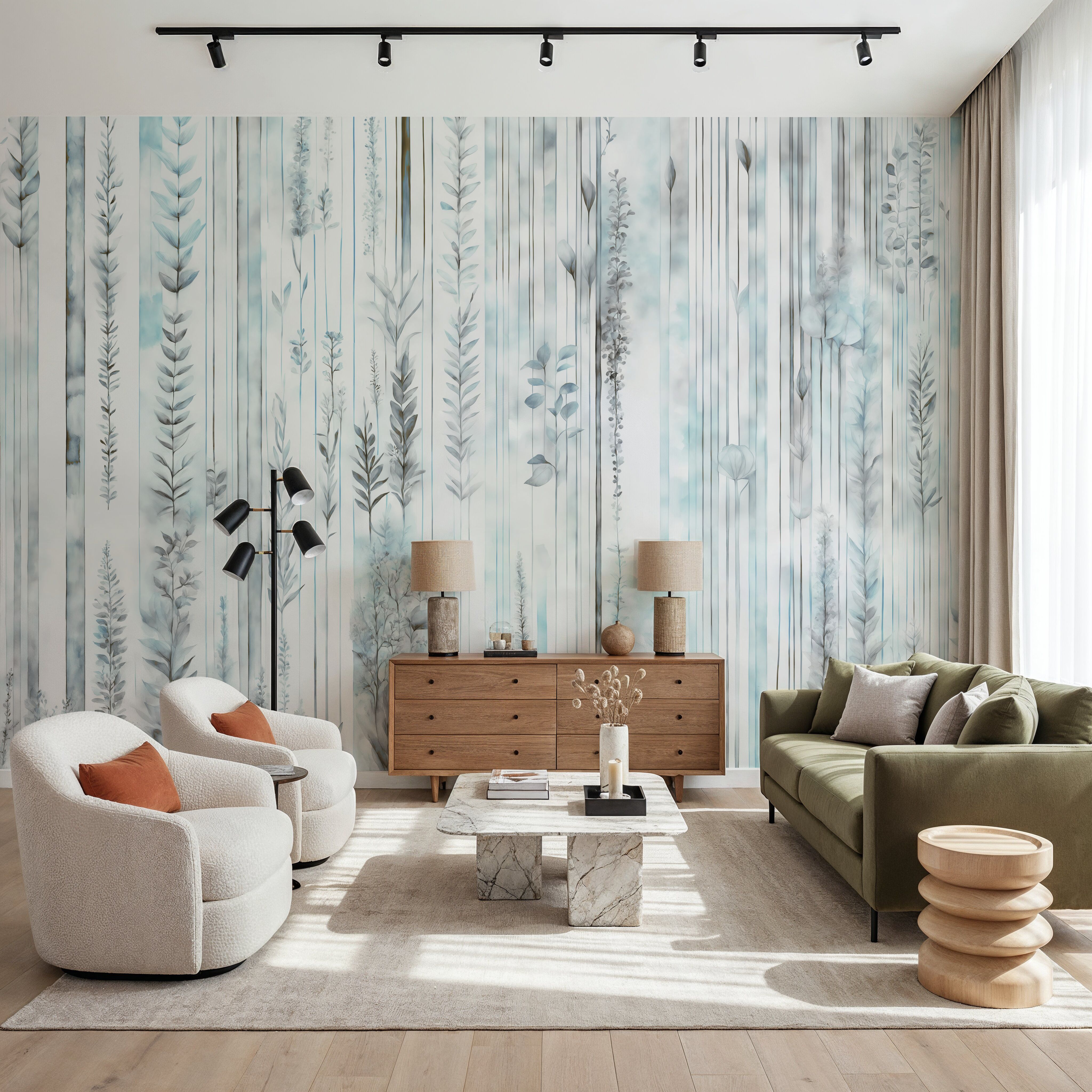 Botanical Wall Teal