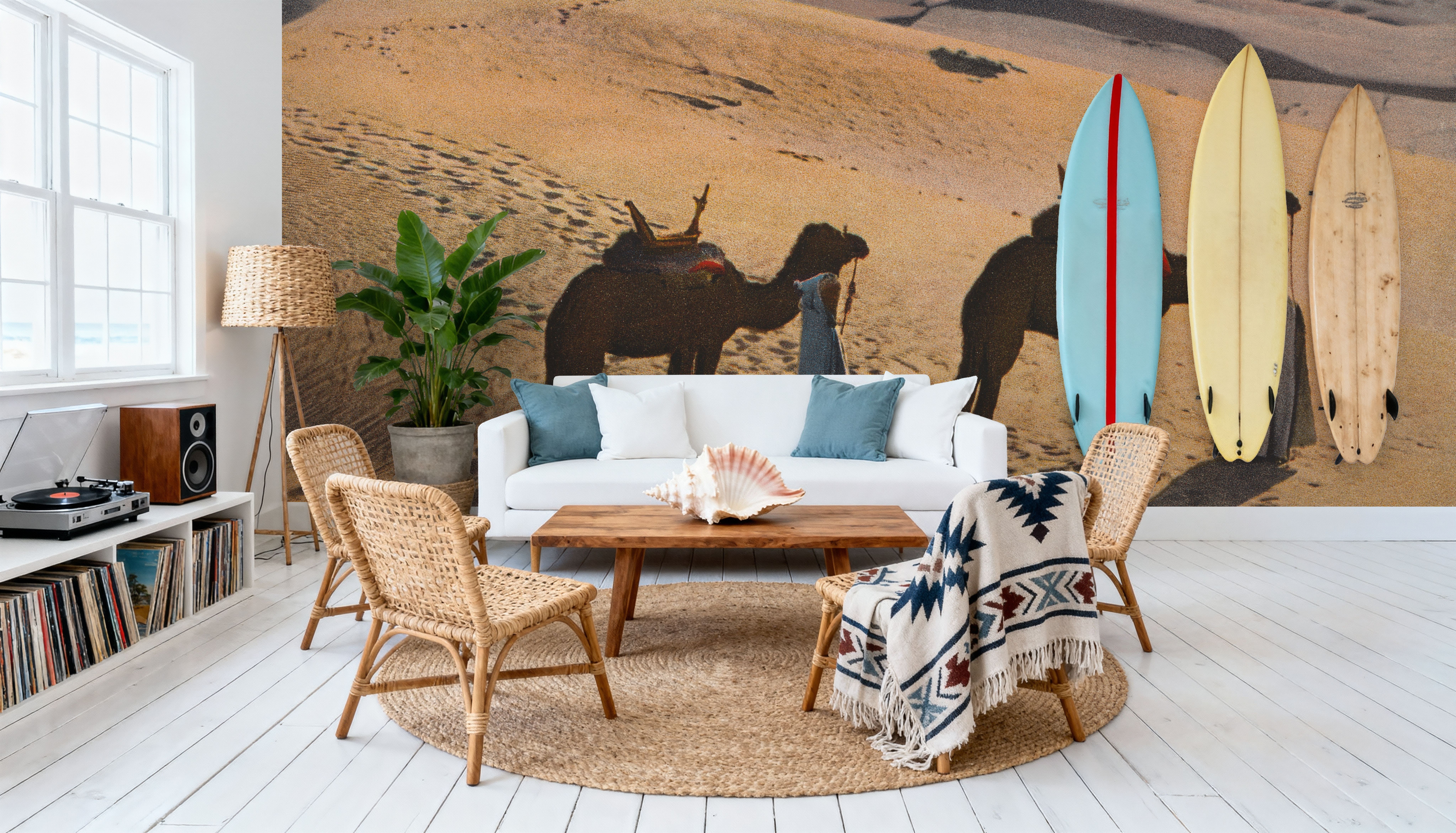 Desert Crossing Postcard - Screenprint