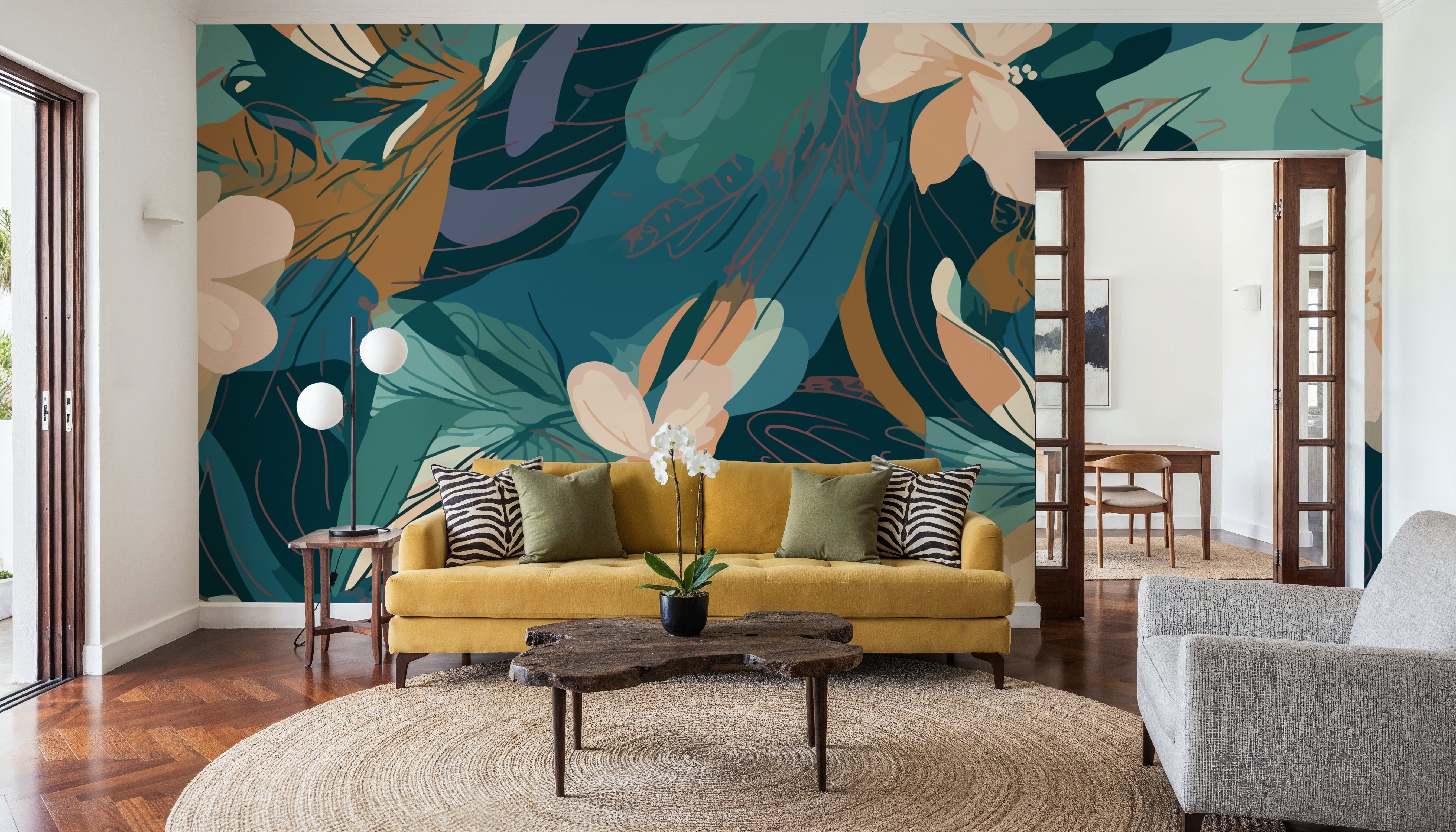 Manga Floral, Wallpaper