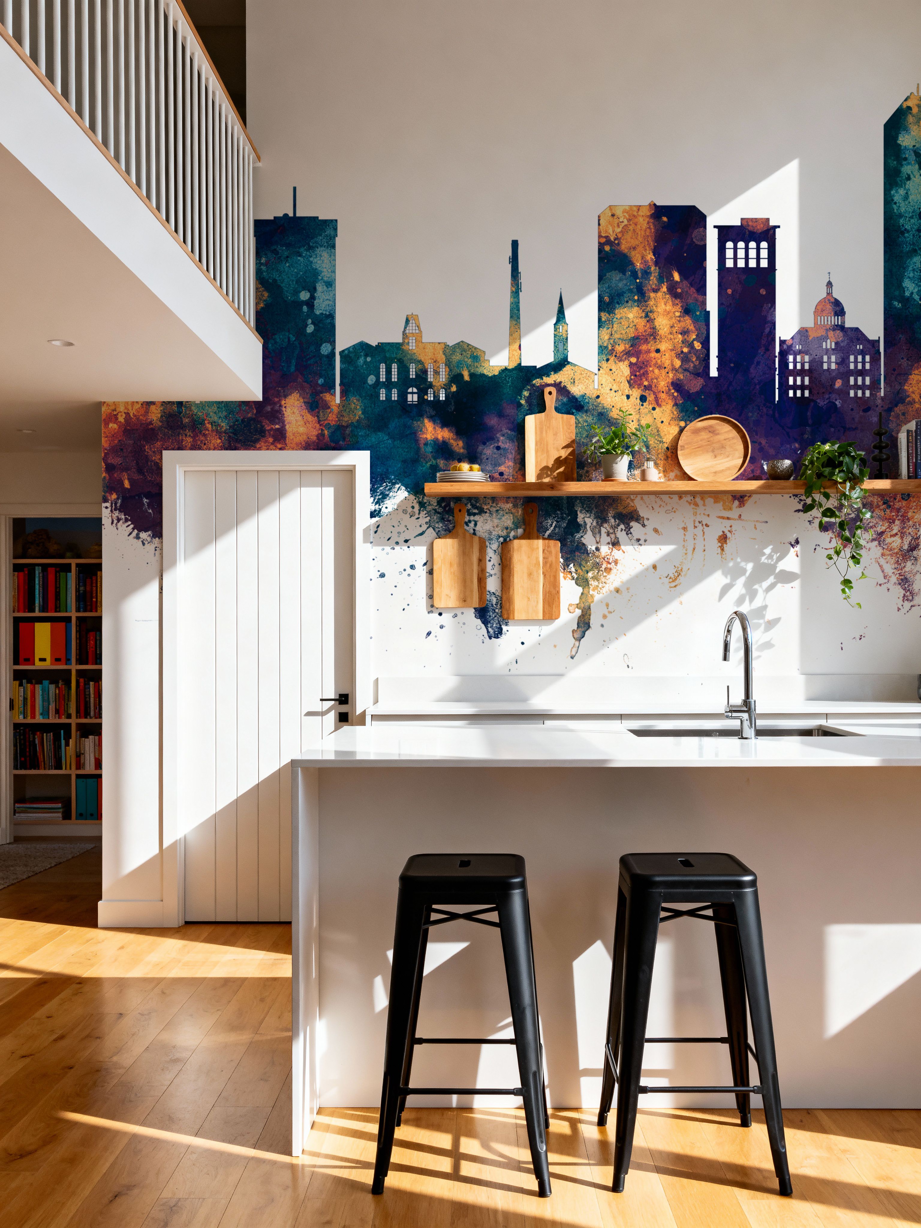 Lexington Kentucky Skyline Blue & Bronze