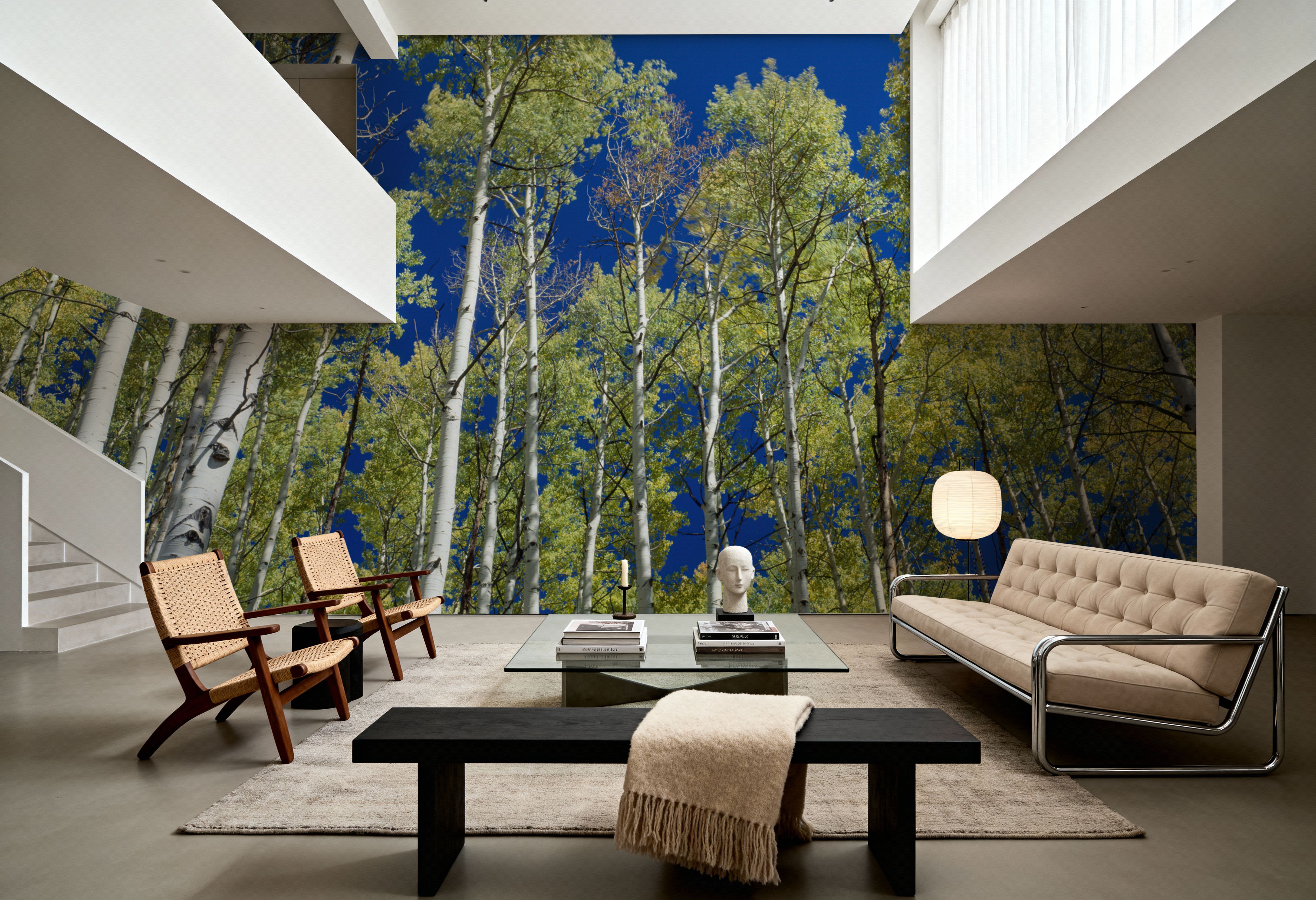Cobalt Birch Forest