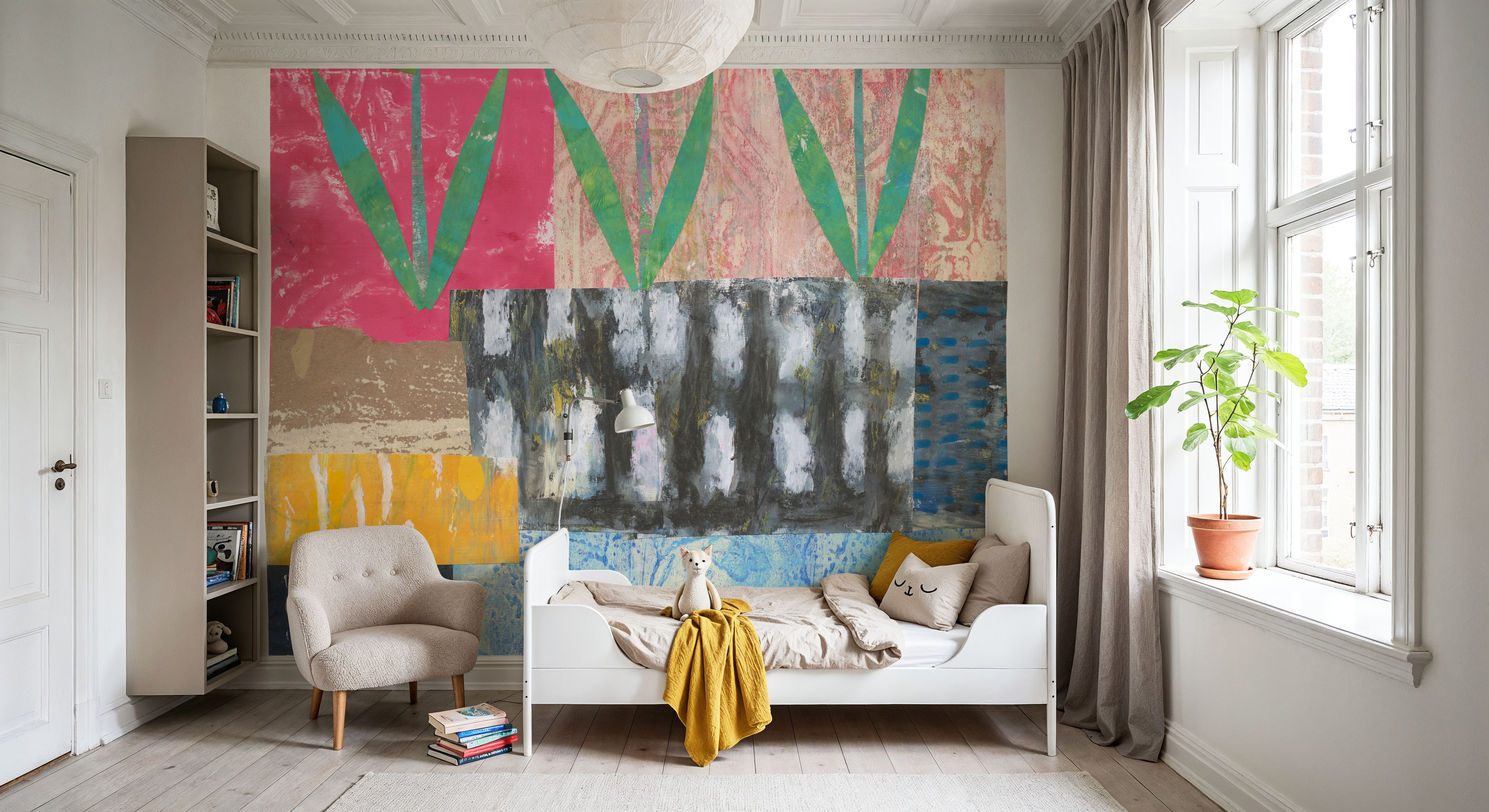 Patchwork Plants IV, Wallpaper