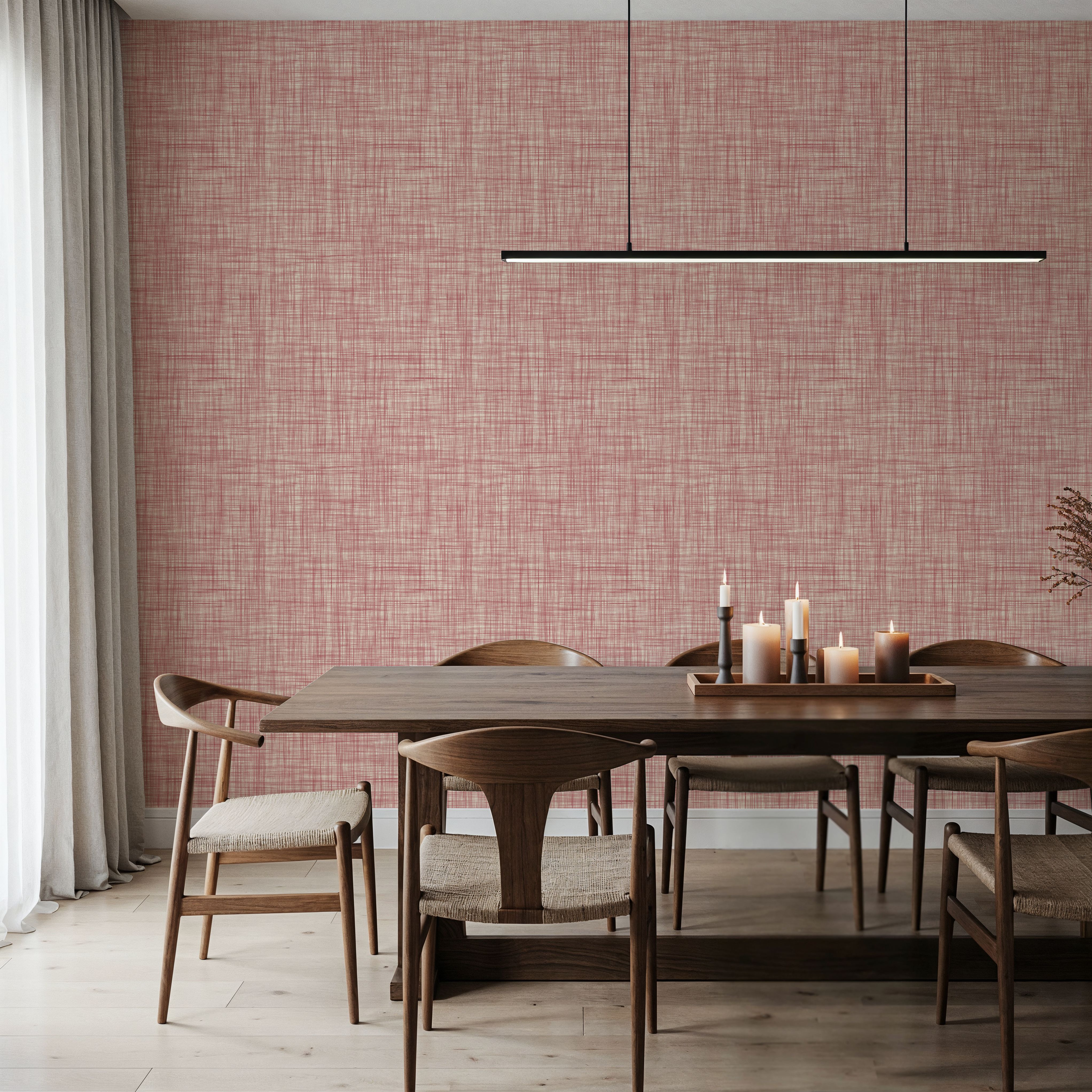 Mottled Linen Effect, Rose Pink