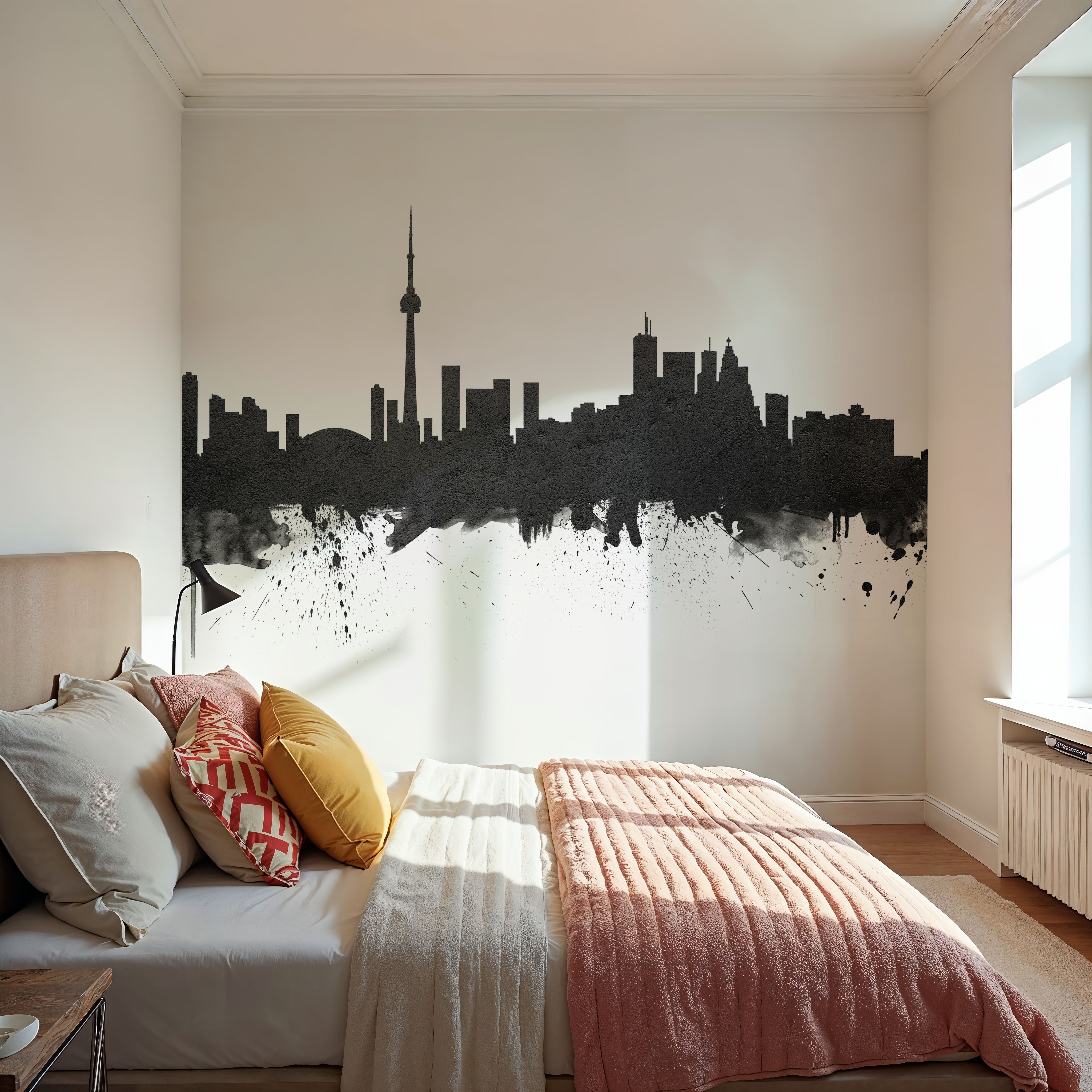 Toronto Canada Skyline Black & White