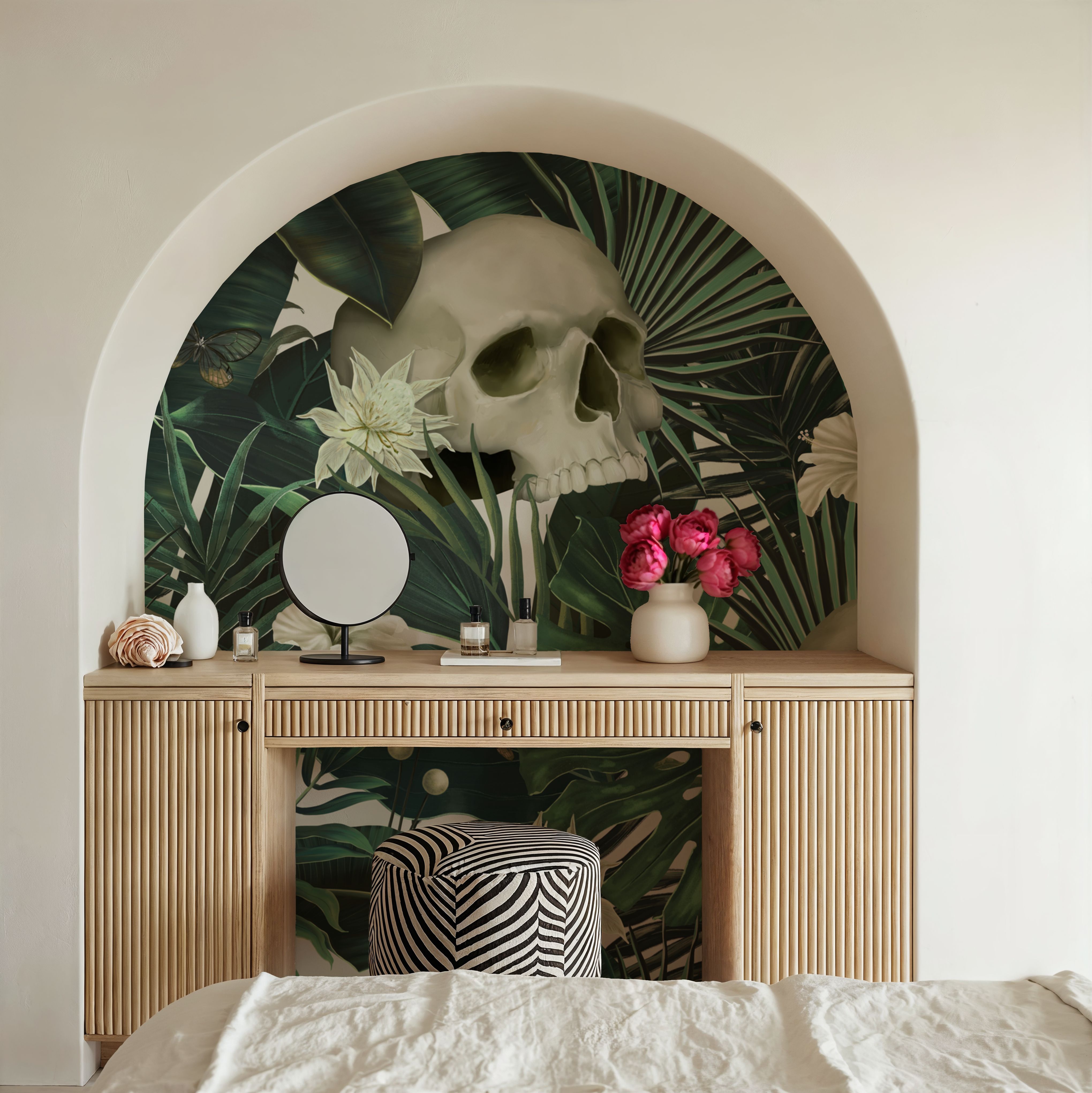 Peonies and Skulls