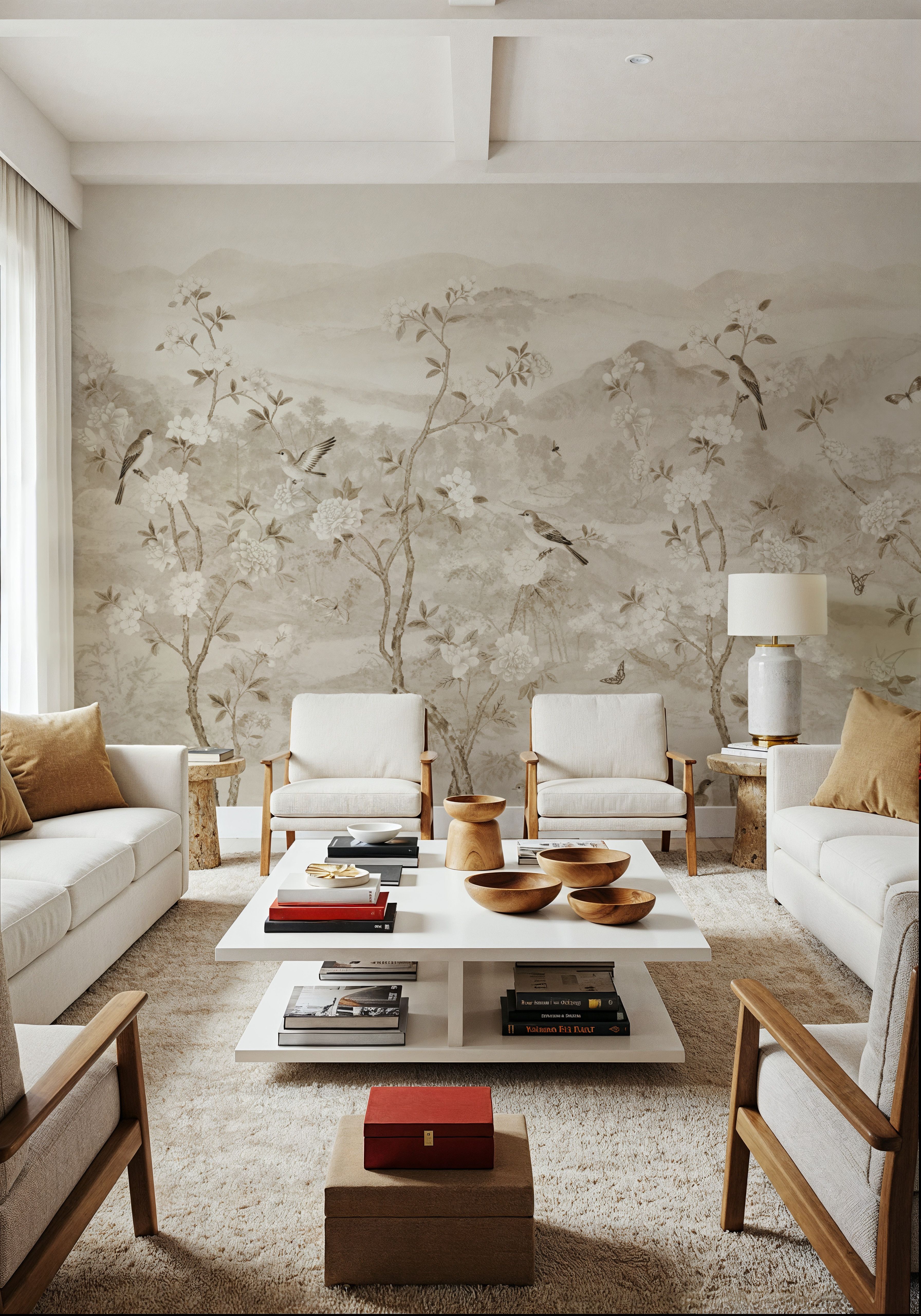 Peony Tree Landscape, Sand