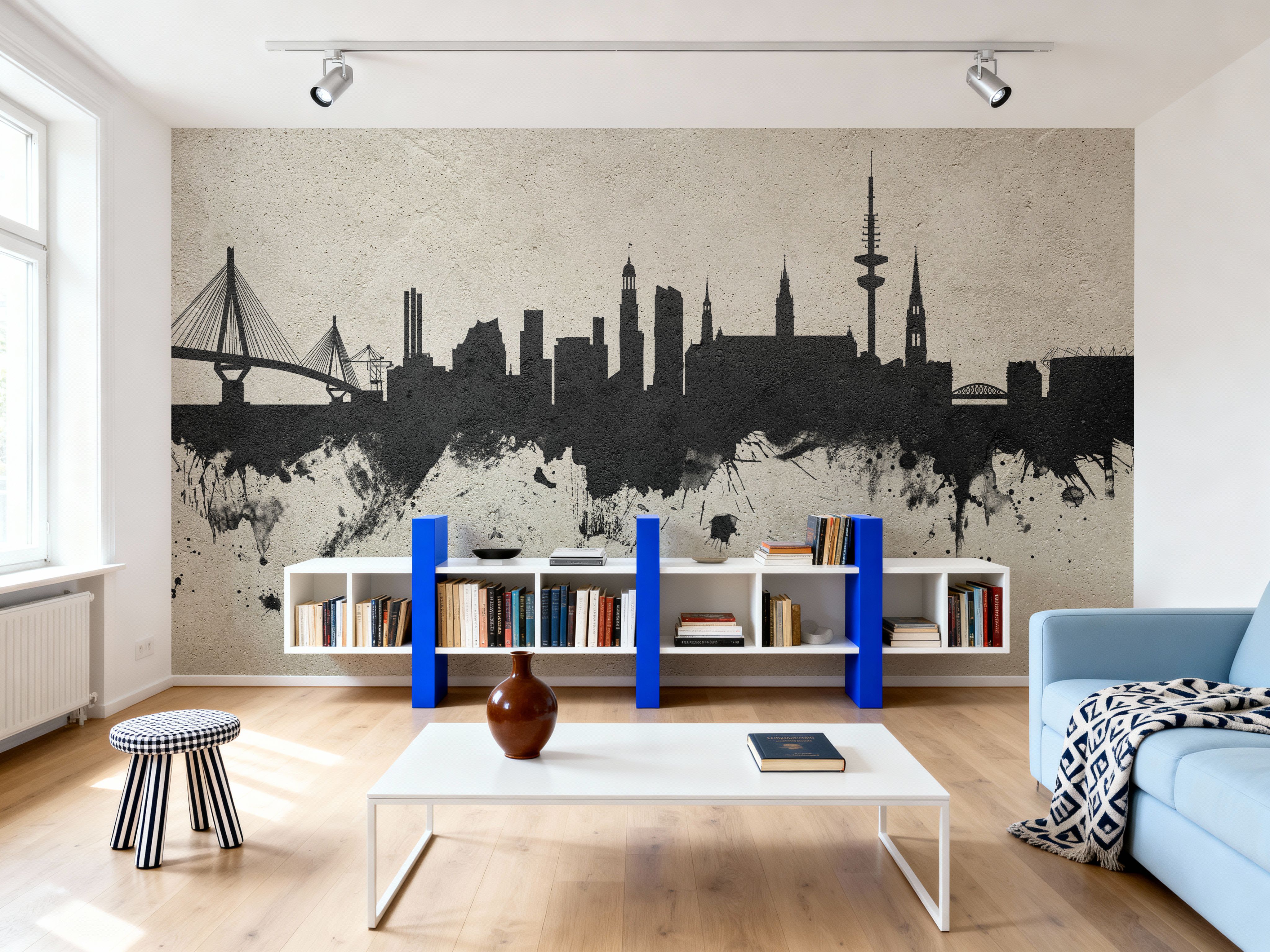 Hamburg Germany Skyline Concrete